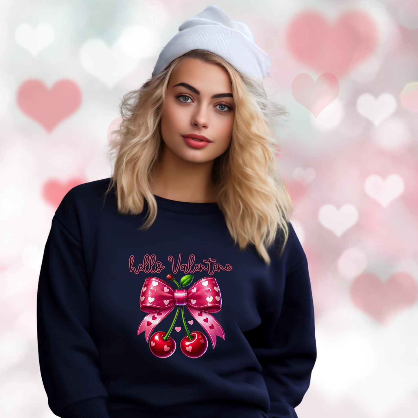 Hello Valentine Crewneck Sweatshirt
