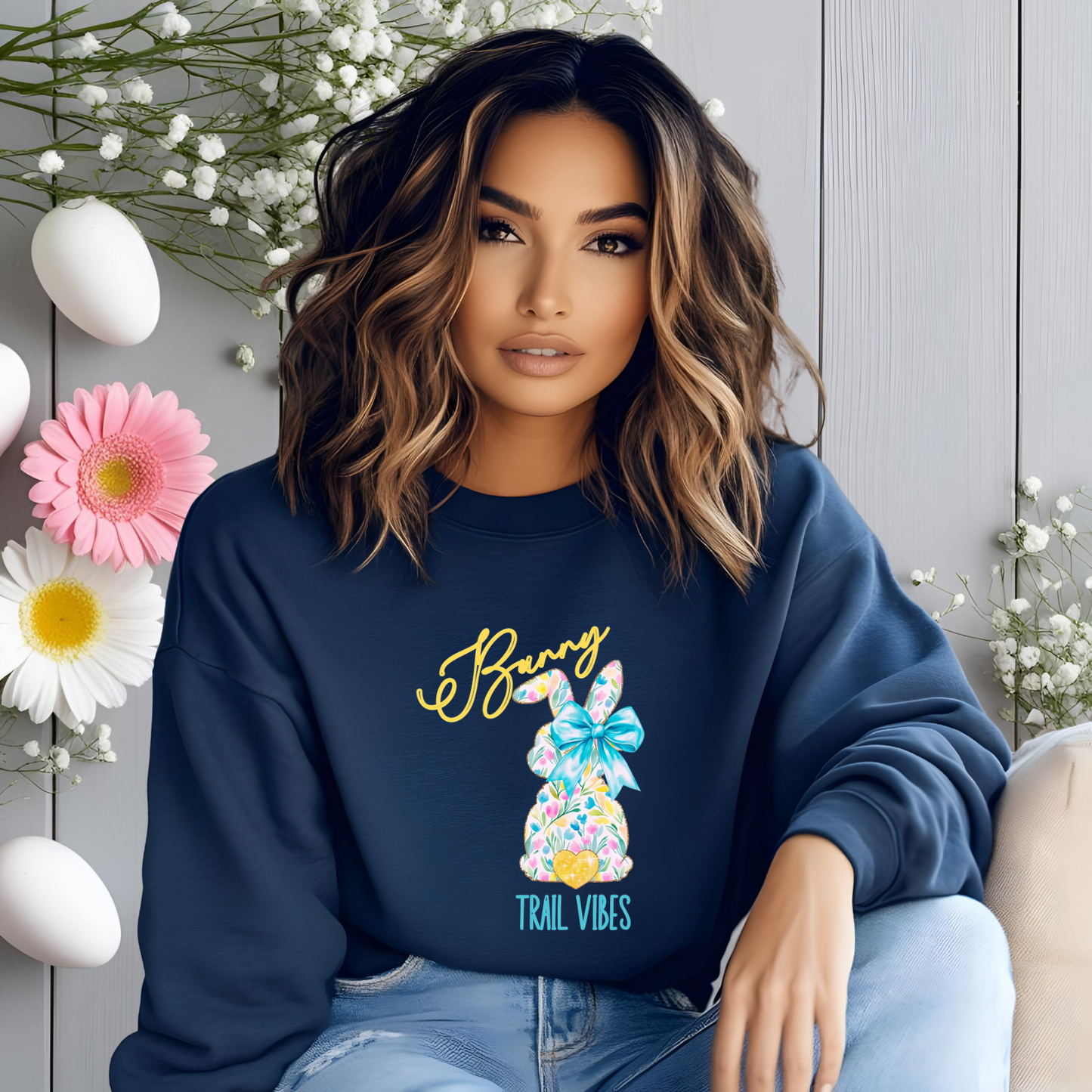 Bunny Trail Vibes Crewneck Sweatshirt