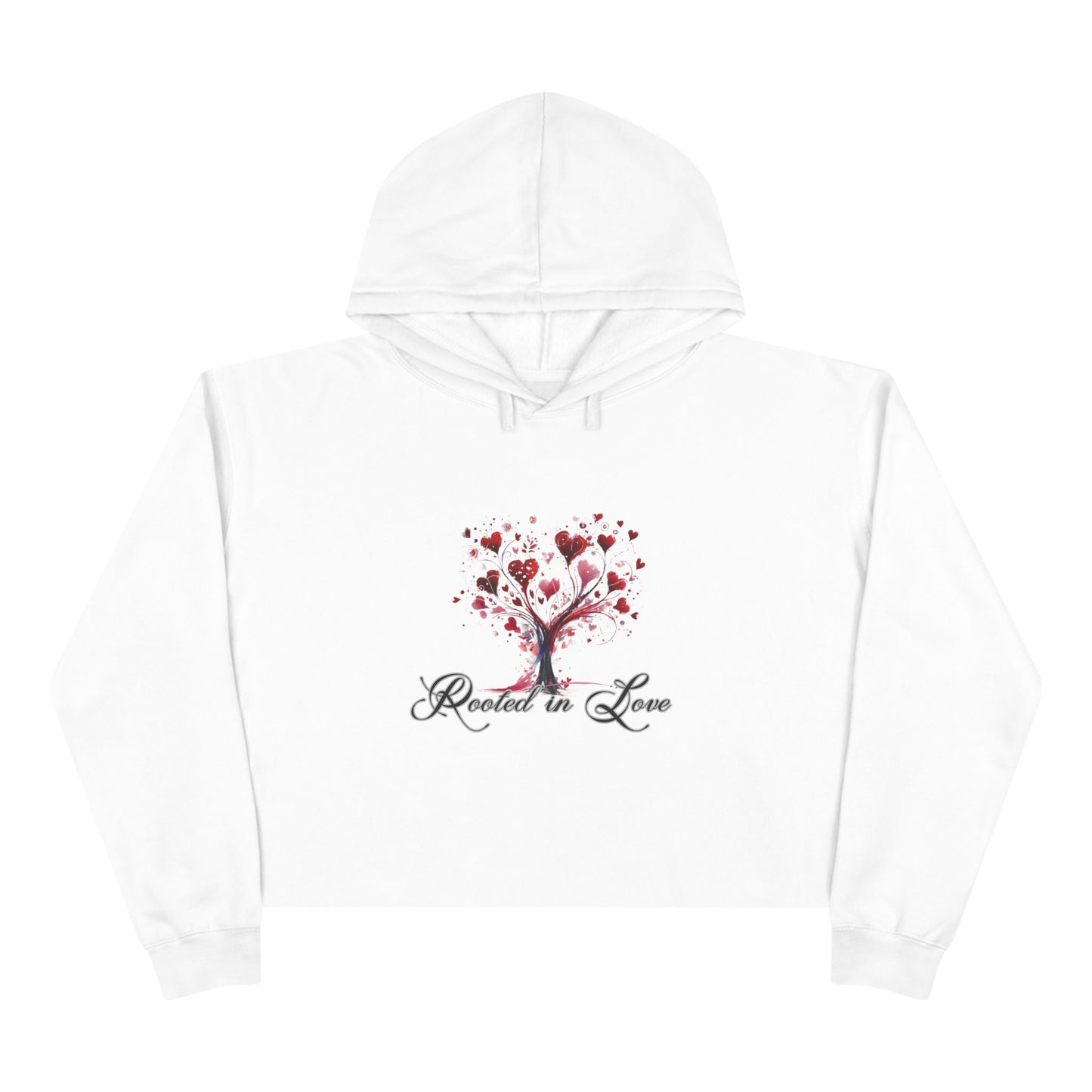 Rooted In Love Crop Hoodie