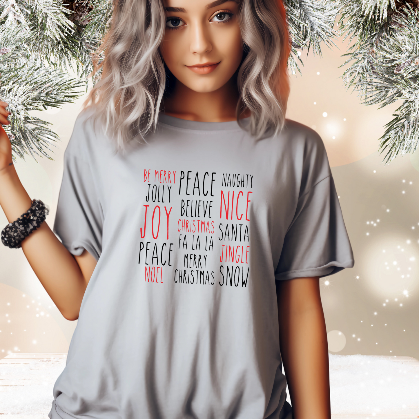 Festive Holiday Words T-Shirt