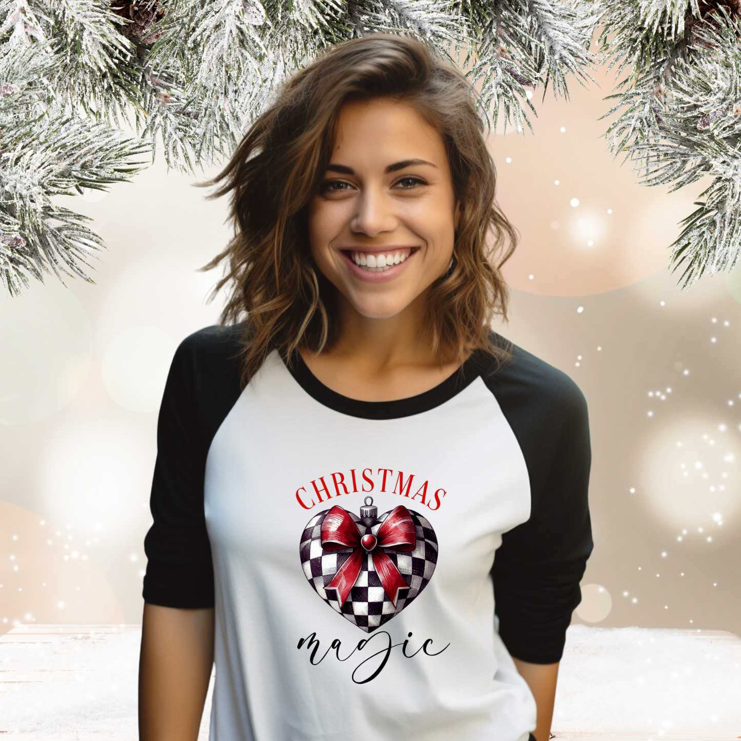 Christmas Magic Baseball Tee