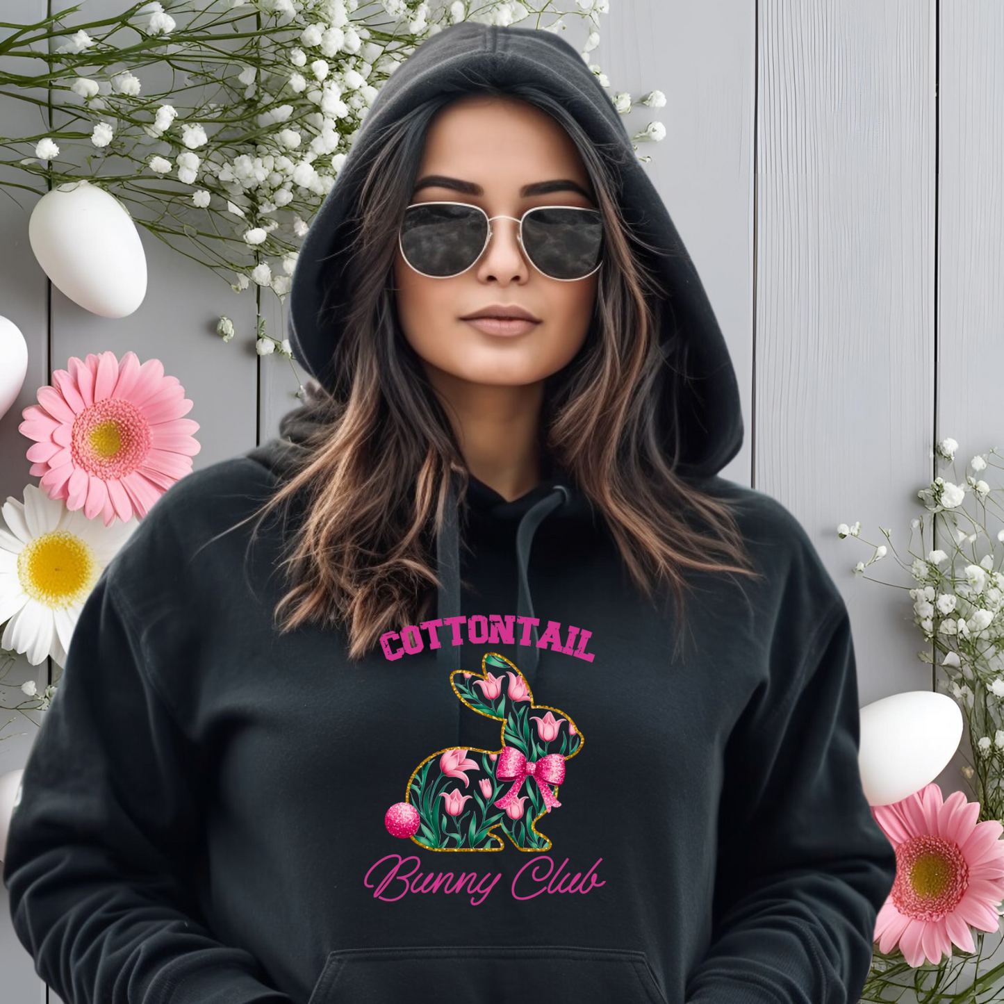 Cottontail Bunny Club Pullover Hoodie