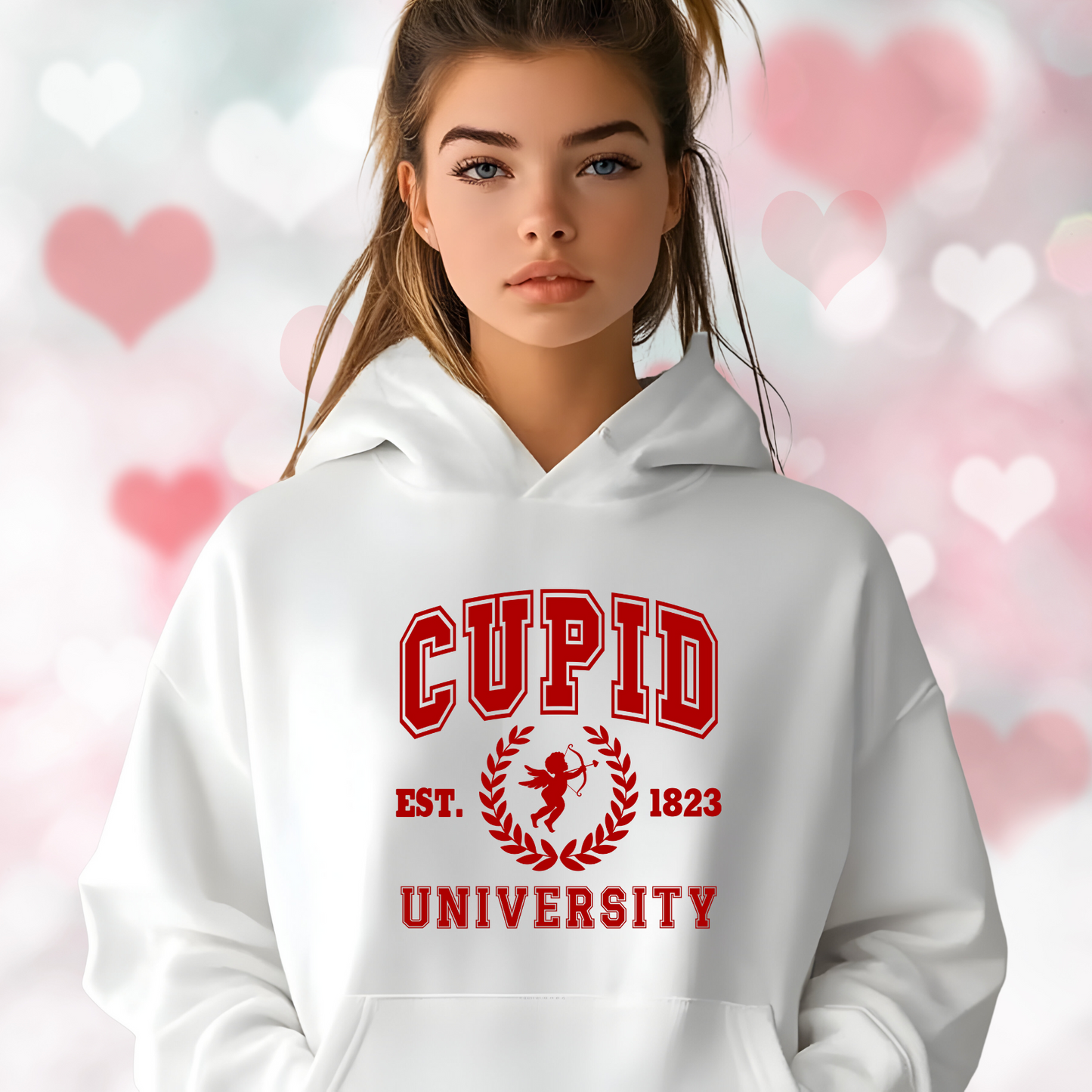 Cupid University Pullover Hoodie