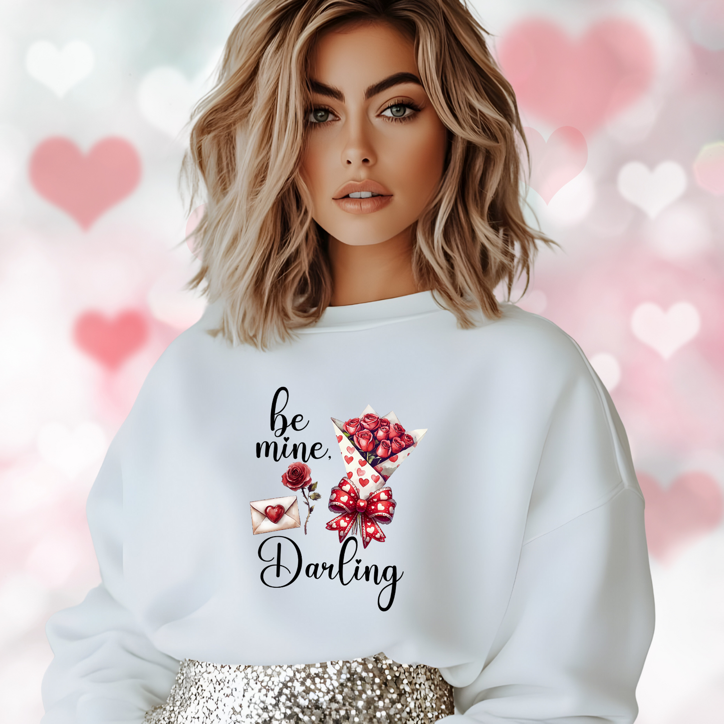 Be Mine, Darling Crewneck Sweatshirt
