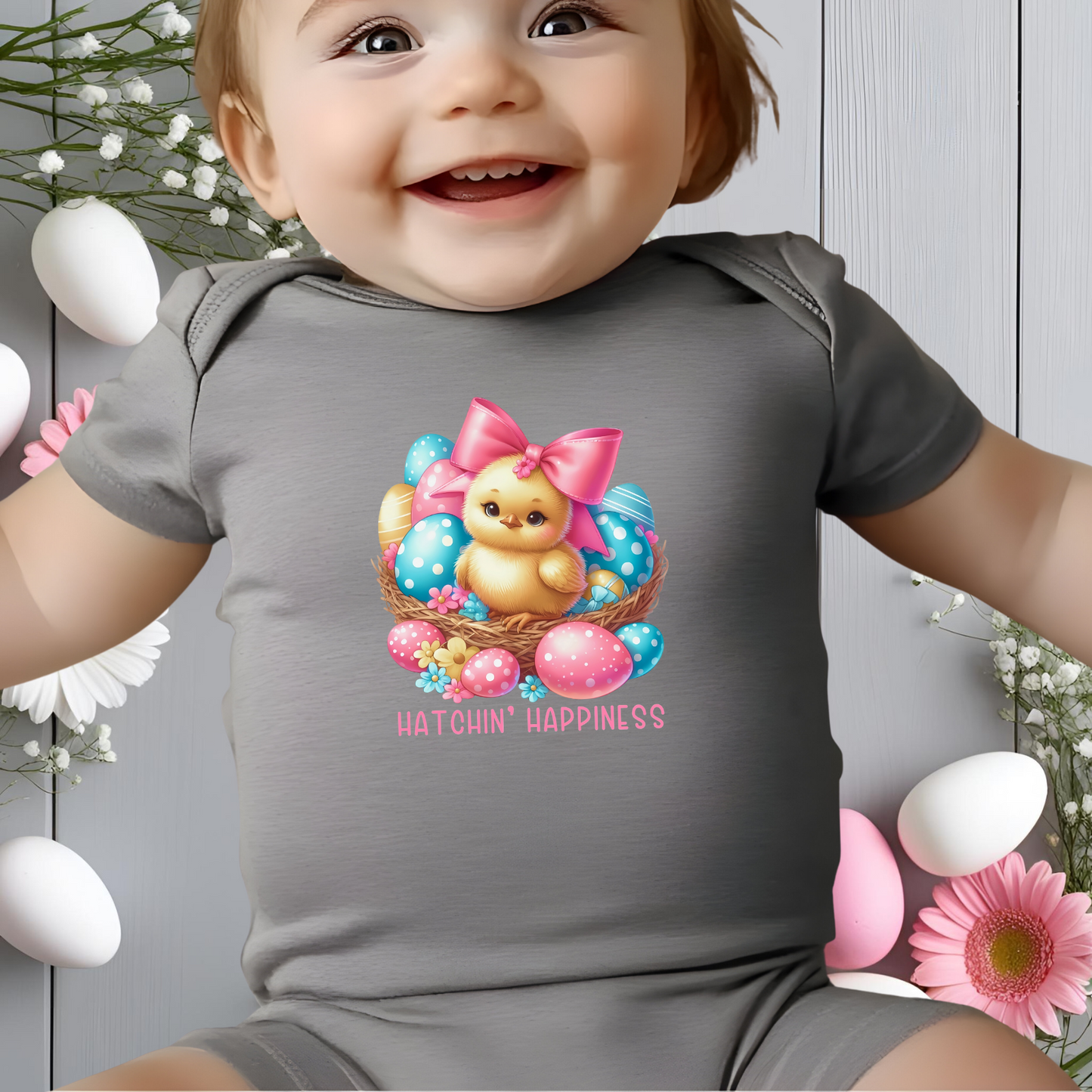 Hatchin’ Happiness Infant Short Sleeve Onesie