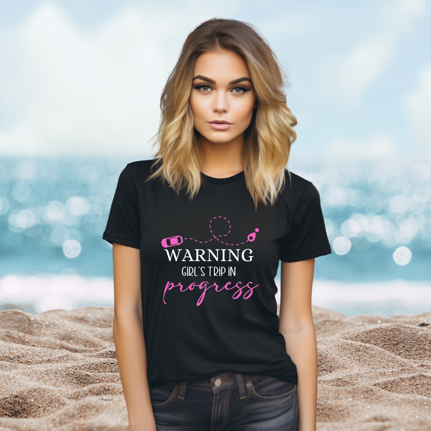 Warning Girls Trip in Progress T-Shirt