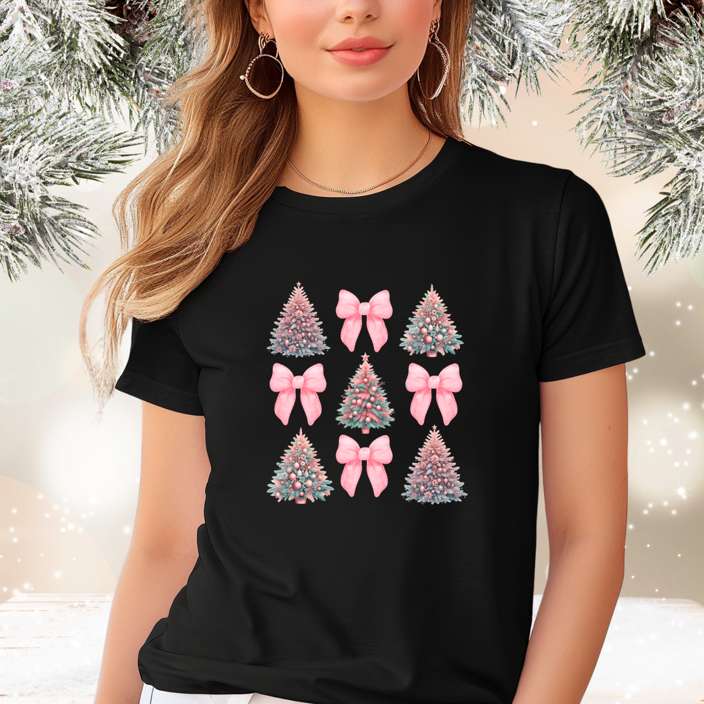 Coquette Christmas Tree T-Shirt