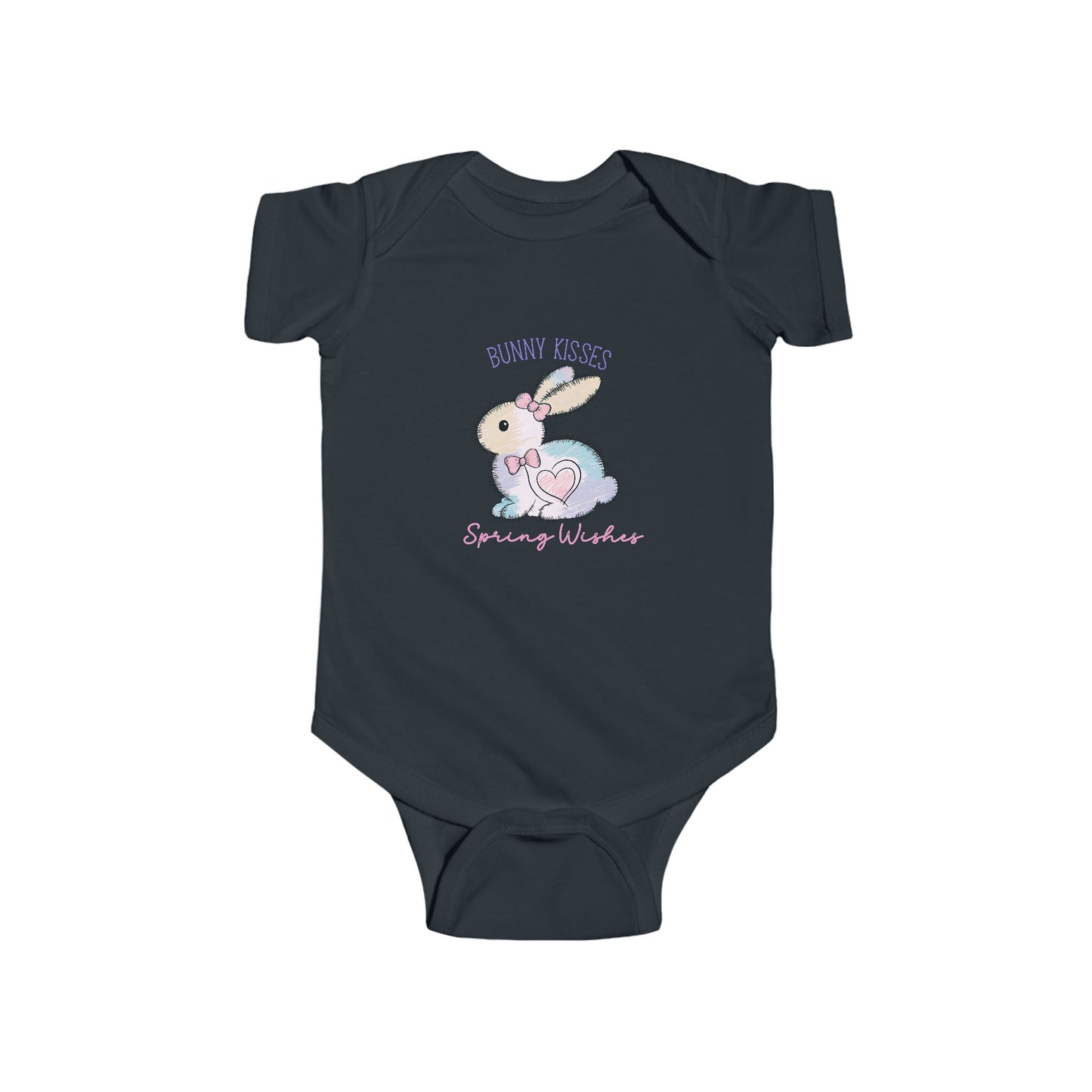 Bunny Kisses, Spring Wishes Infant Short Sleeve Onesie
