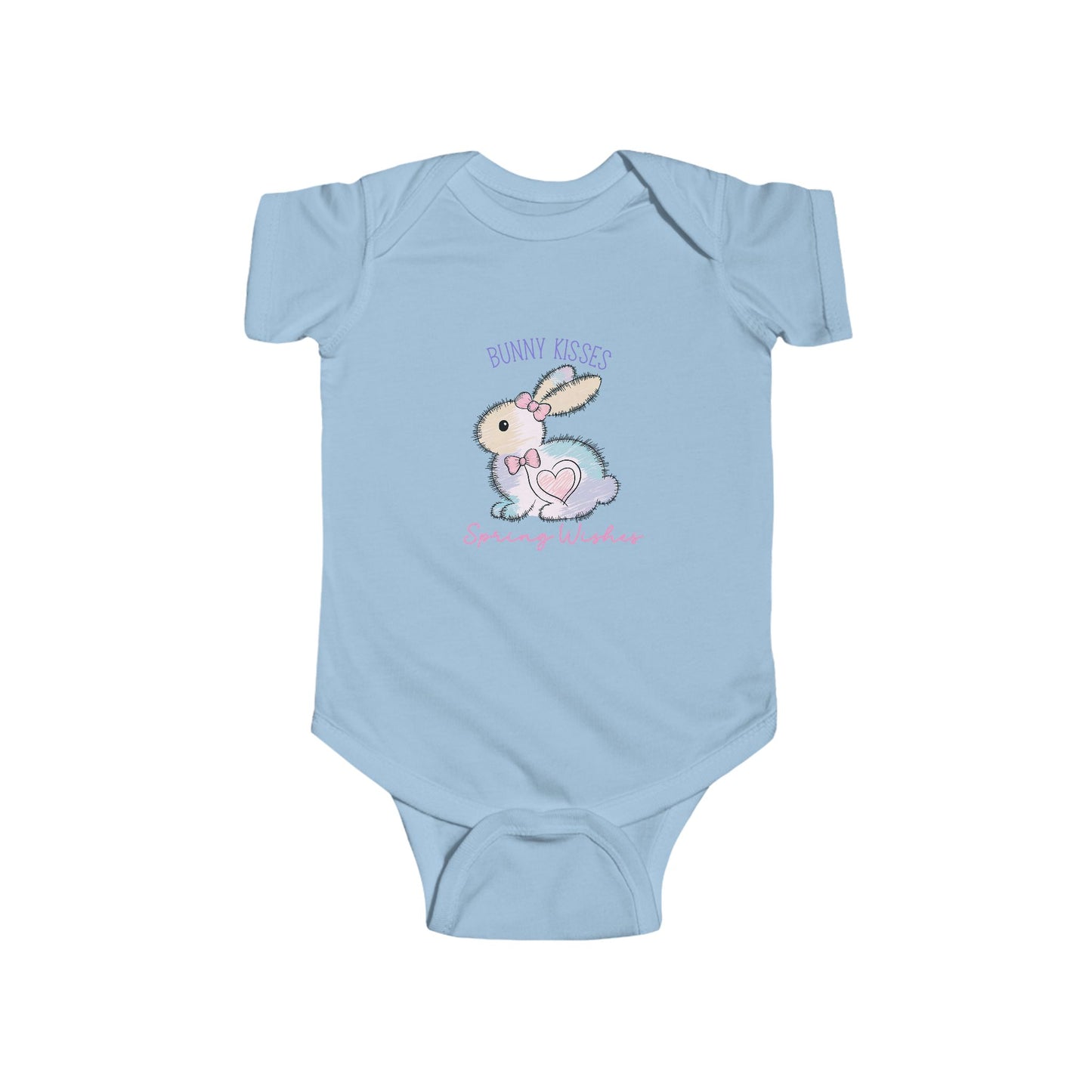 Bunny Kisses, Spring Wishes Infant Short Sleeve Onesie
