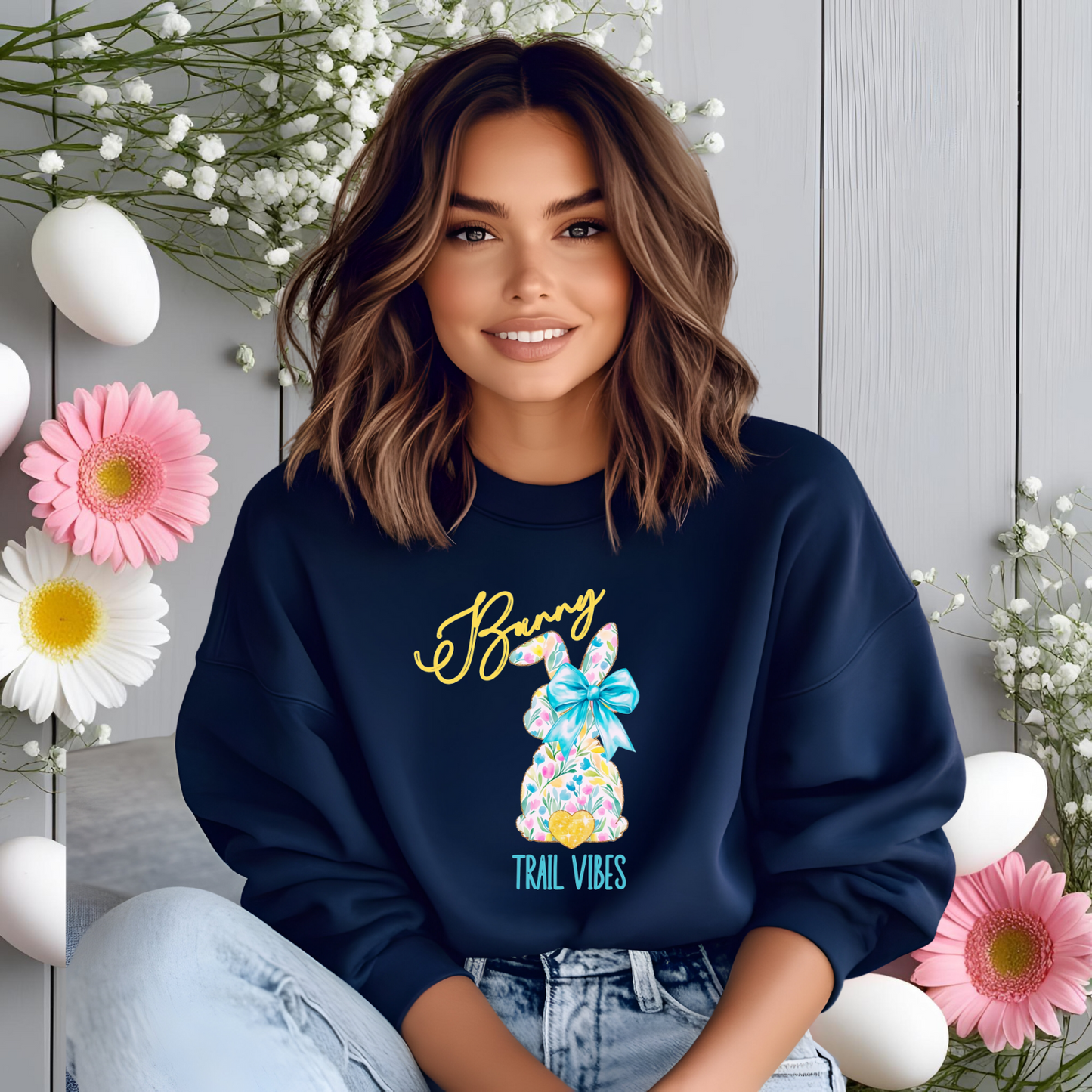Bunny Trail Vibes Crewneck Sweatshirt