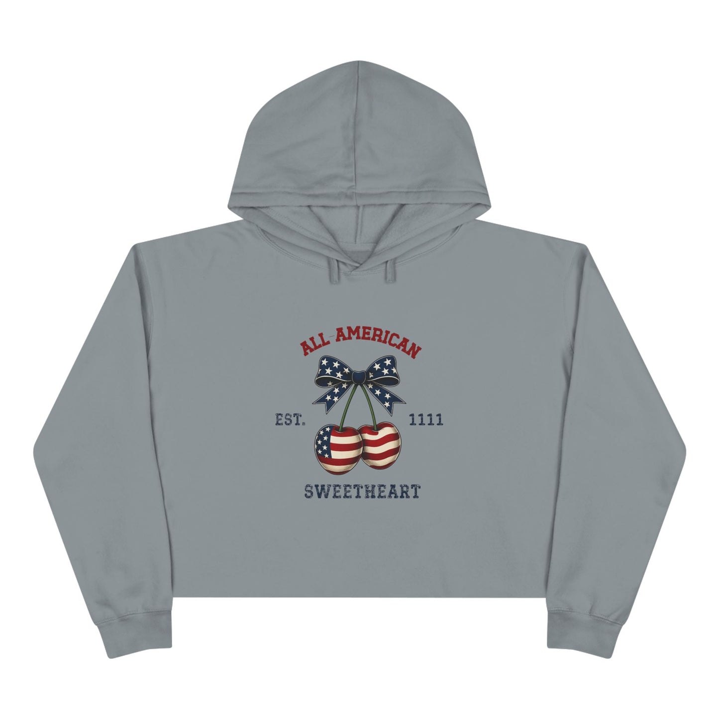 All-American Sweetheart Crop Hoodie