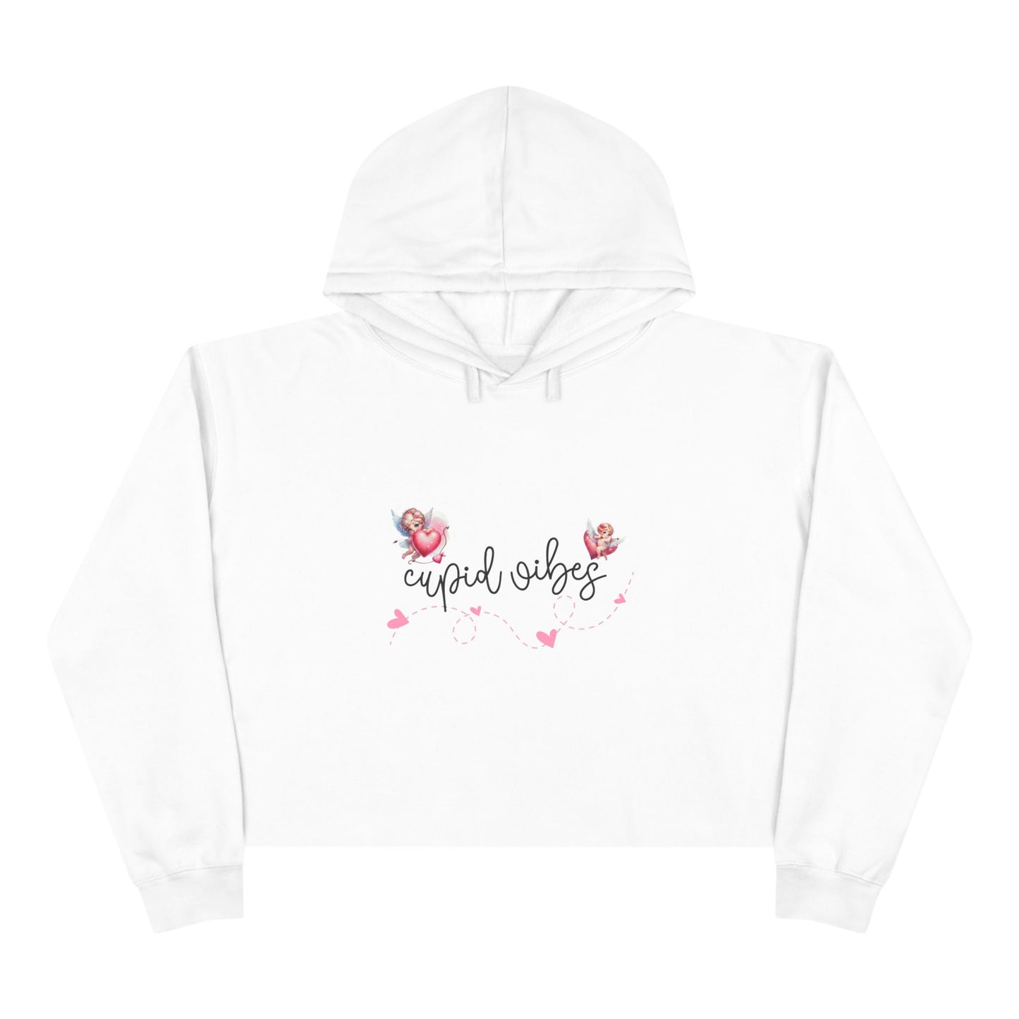 Cupid Vibes Crop Hoodie