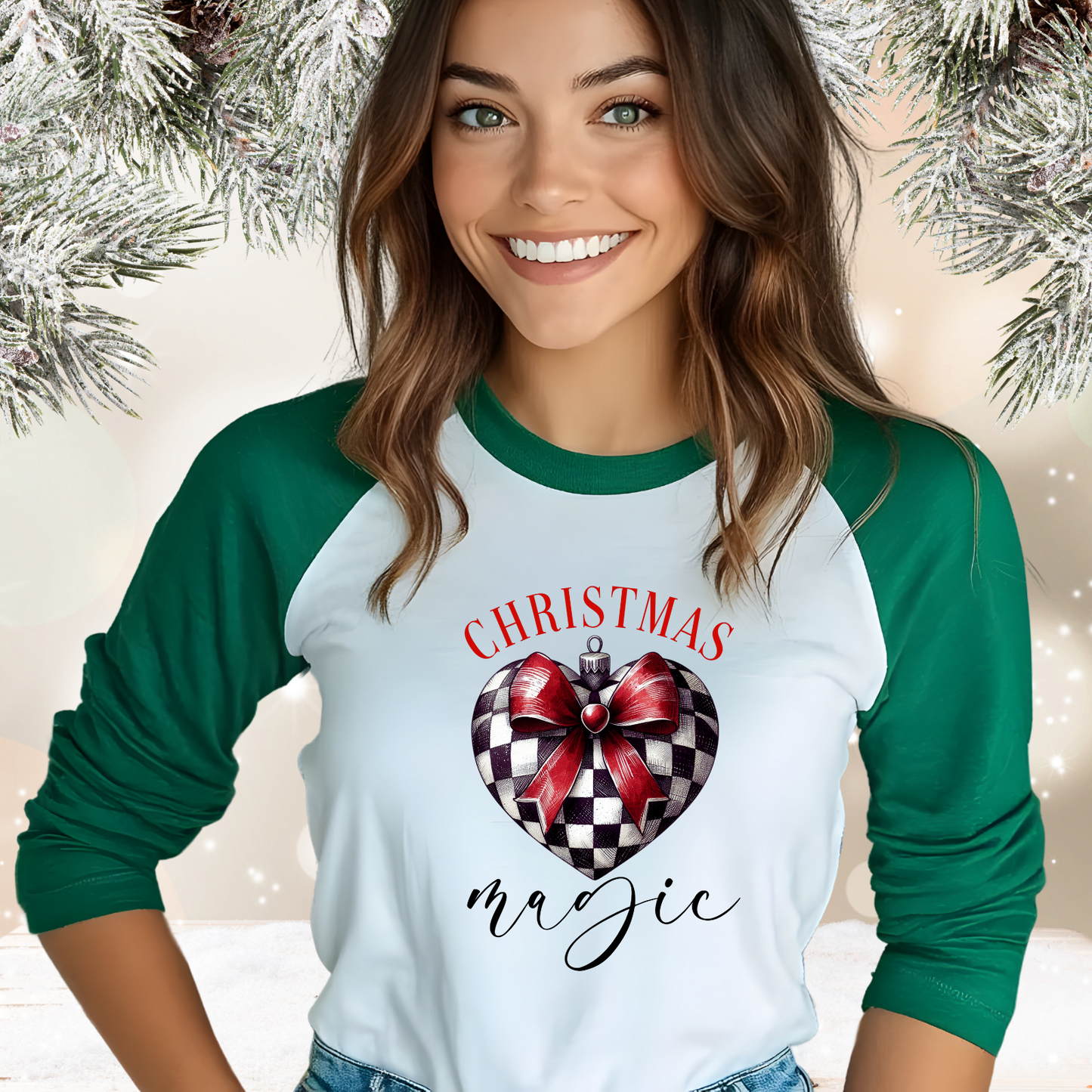Christmas Magic Baseball Tee