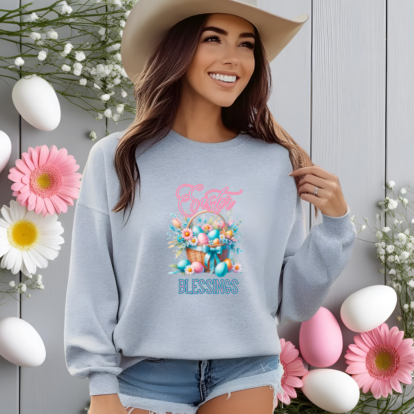 Easter Blessings Crewneck Sweatshirt