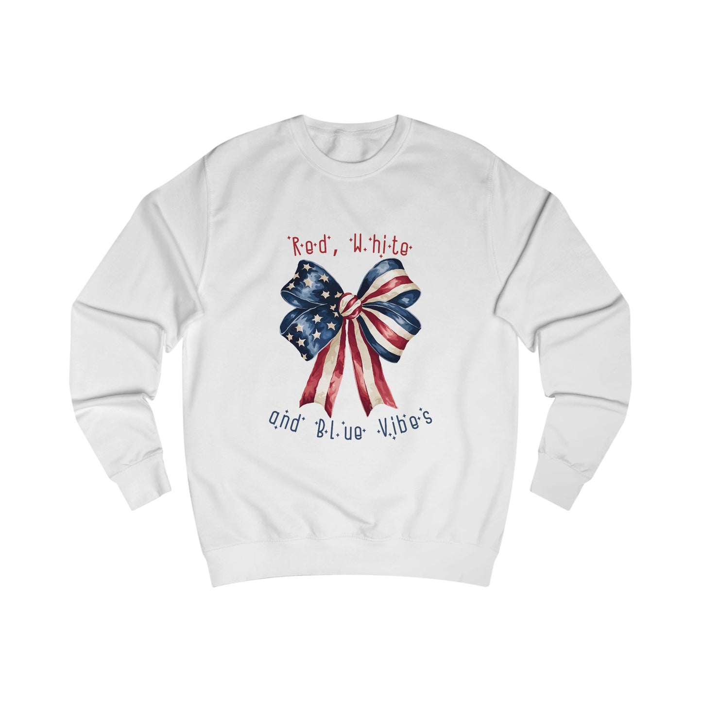 Red White And Blue Vibes Crewneck Sweatshirt