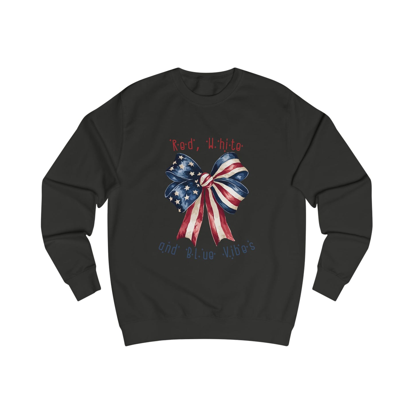 Red White And Blue Vibes Crewneck Sweatshirt