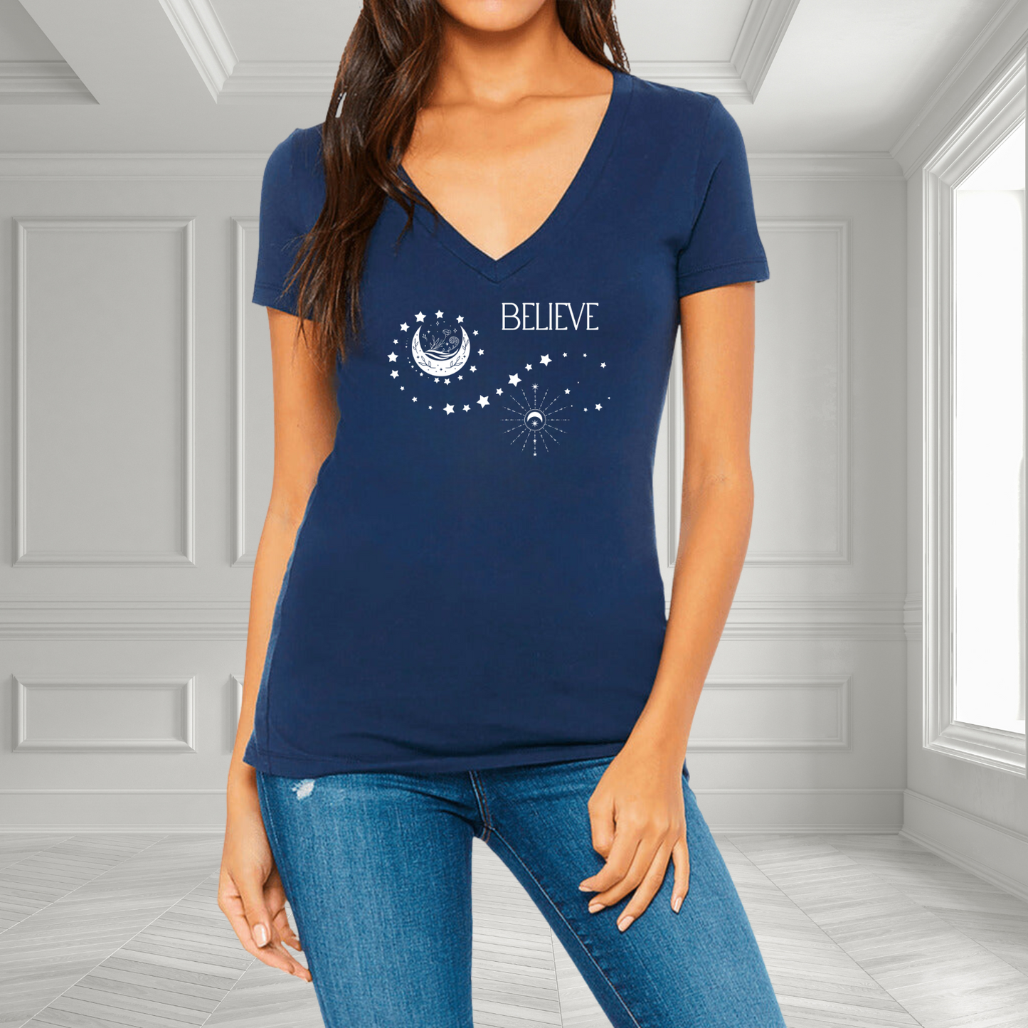 Believe V-Neck T-Shirt