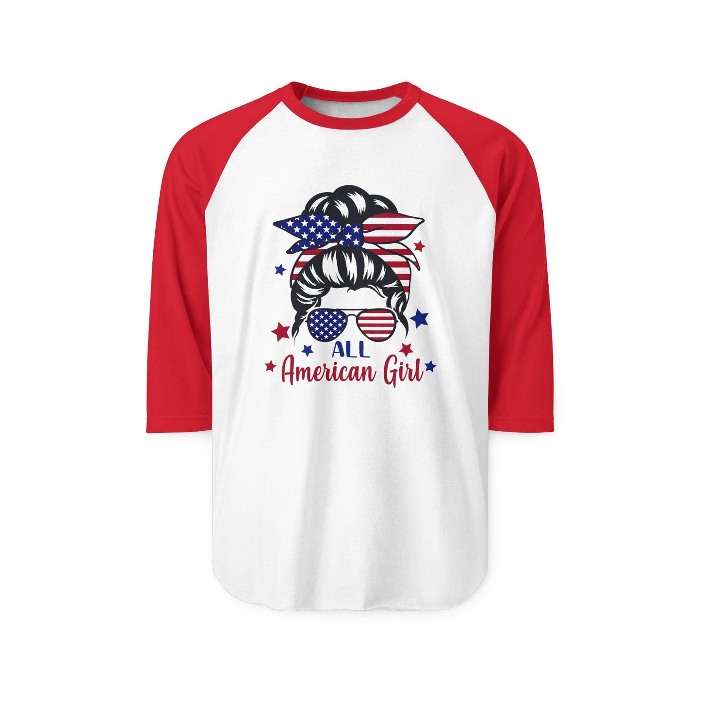 All American Girl Baseball Tee