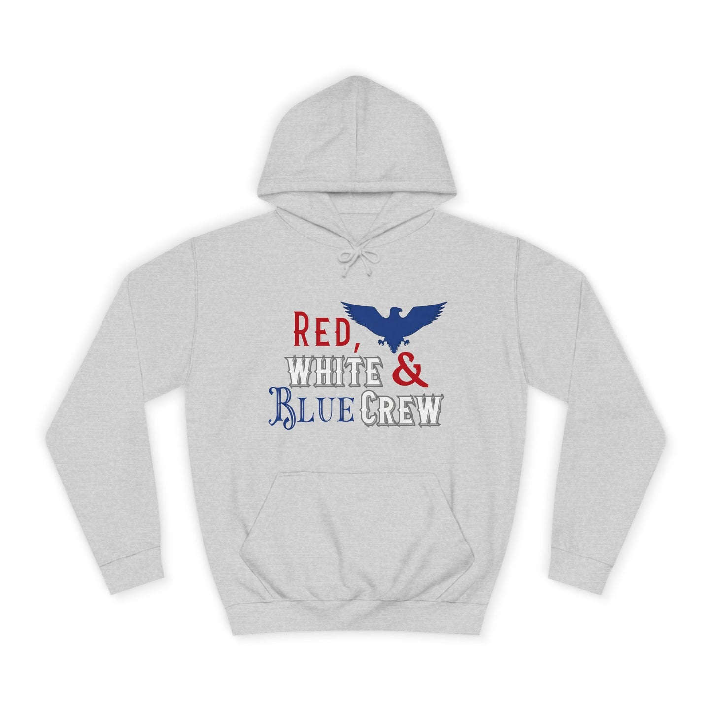 Red, White & Blue Crew Pullover Hoodie