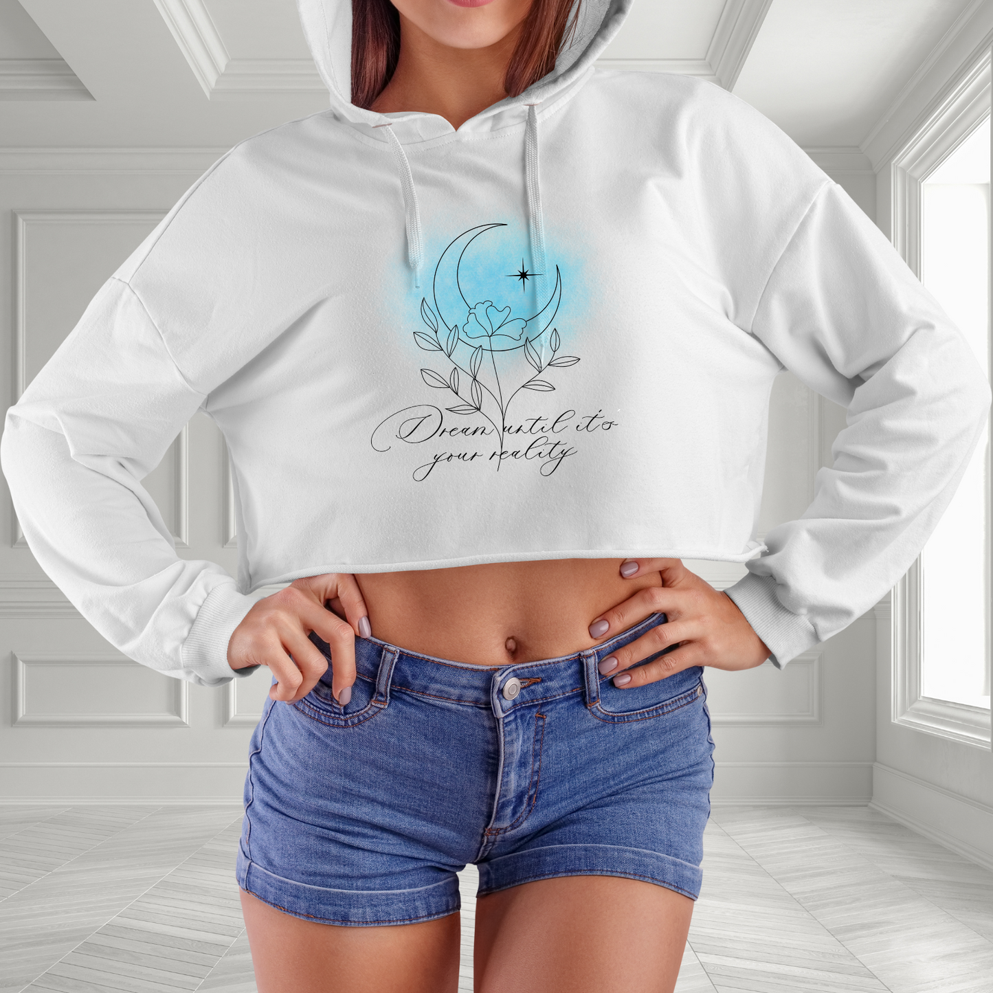 Dream Until It’s Your Reality Crop Hoodie
