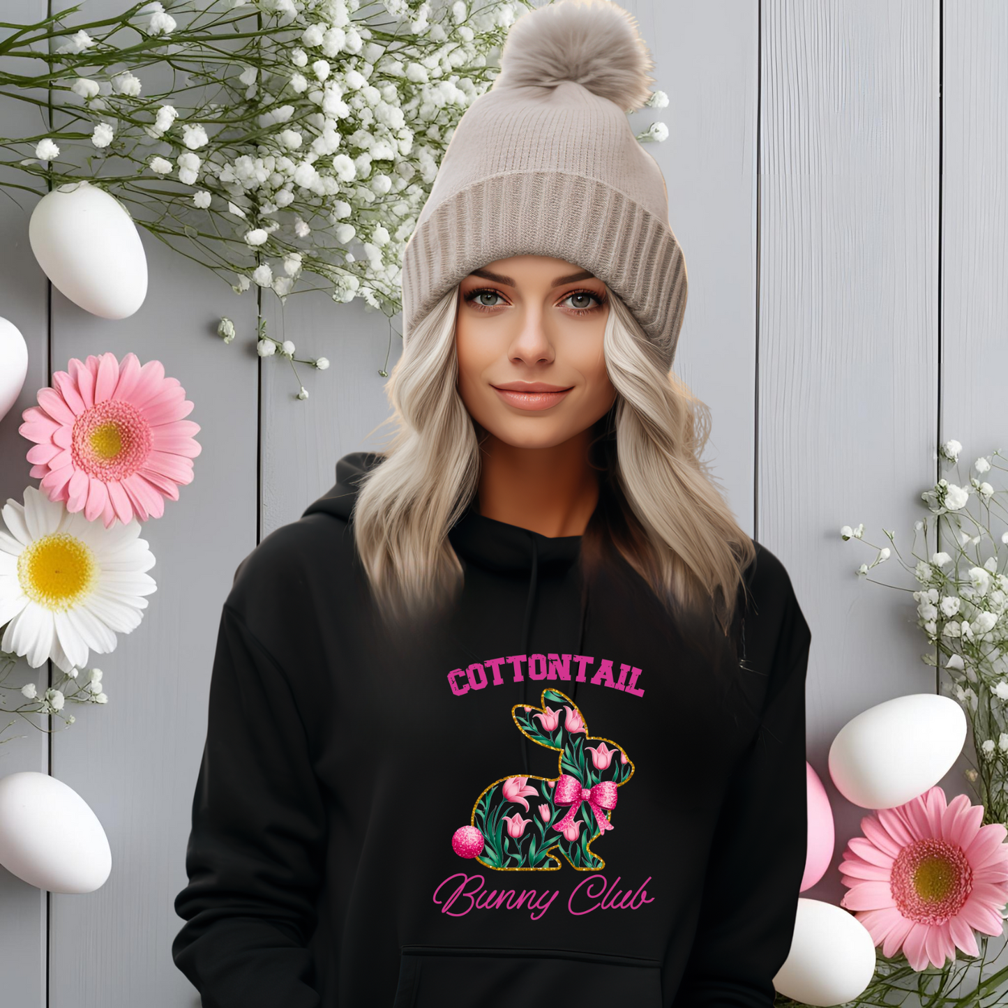 Cottontail Bunny Club Pullover Hoodie