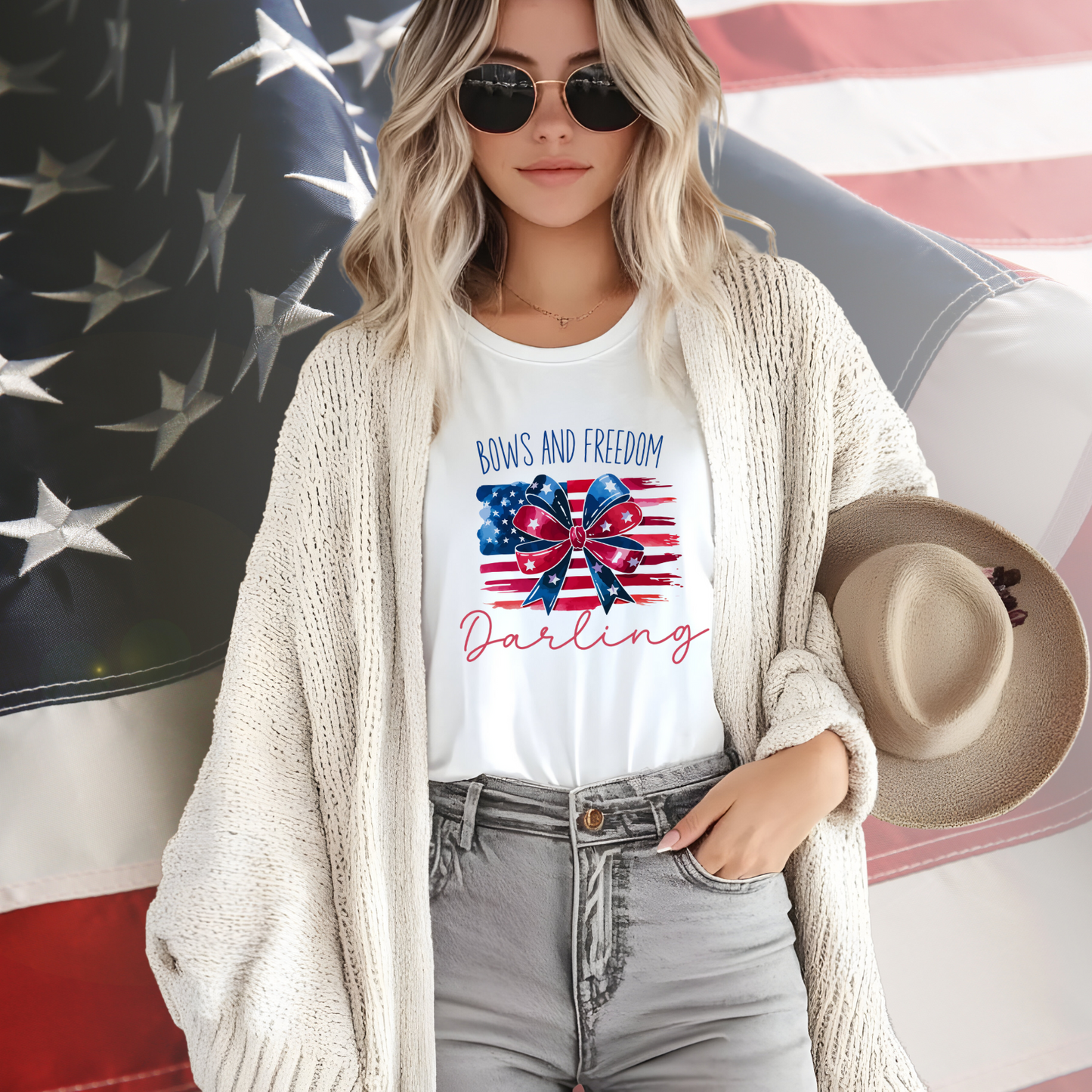 Bows And Freedom Darling T-Shirt