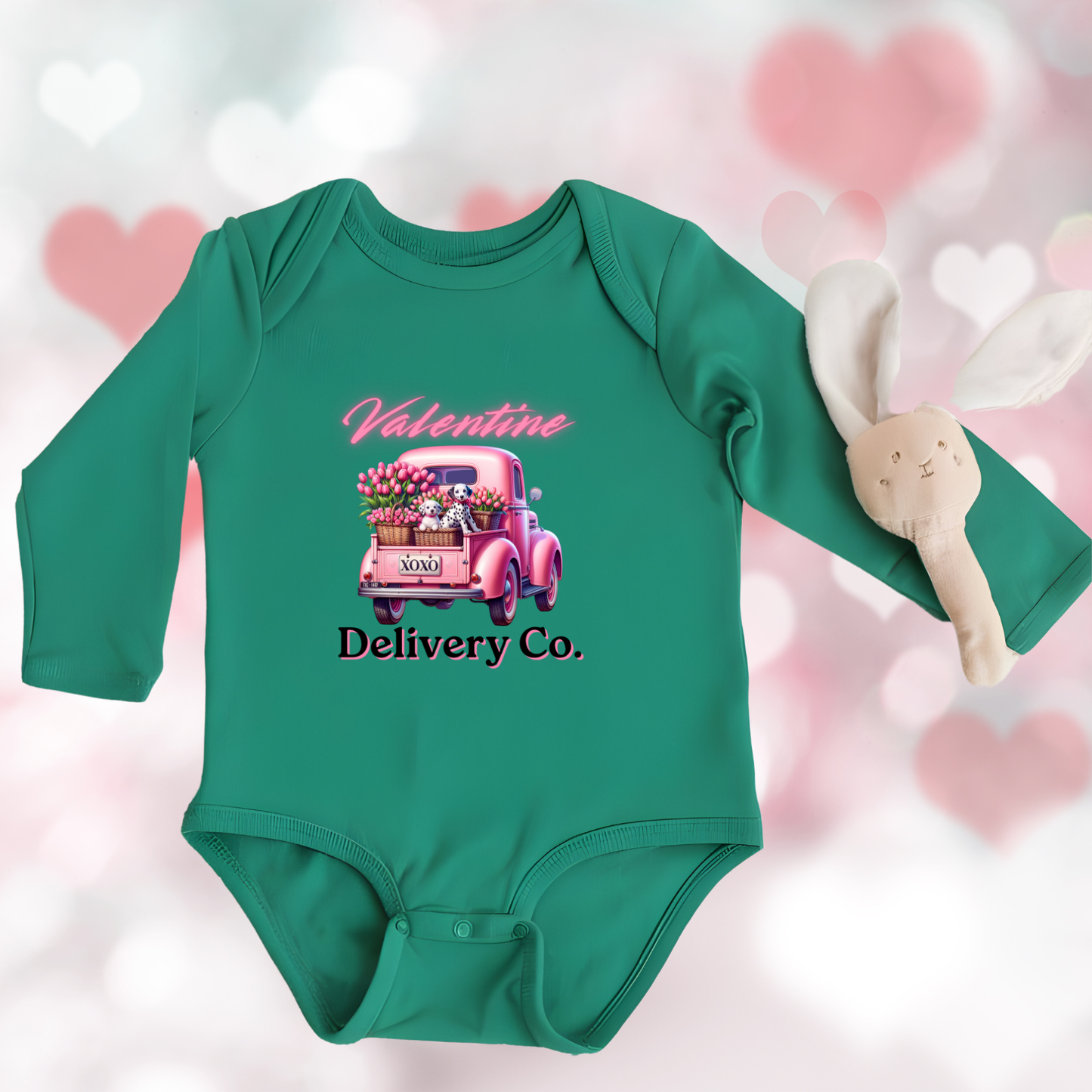 Valentine Delivery Co. Infant Long Sleeve Onesie