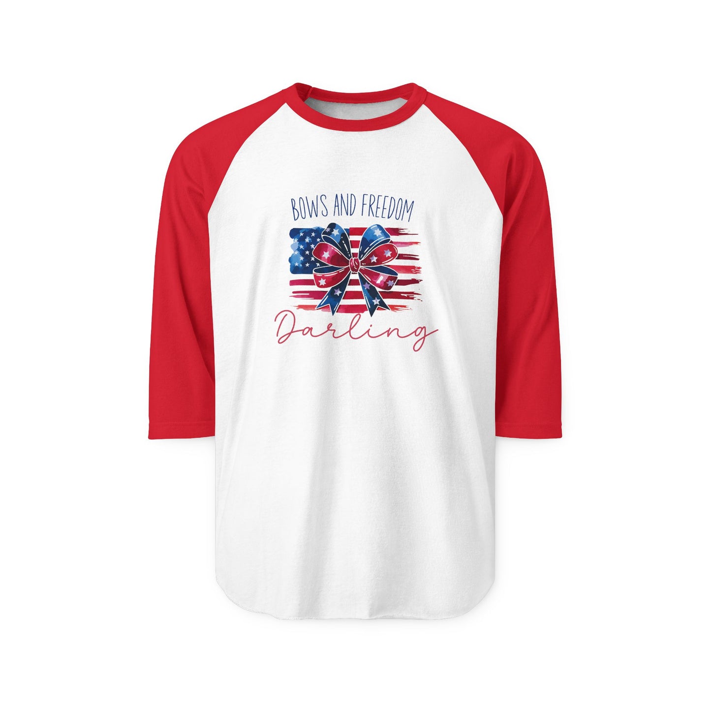 Bows And Freedom Darling Baseball Tee