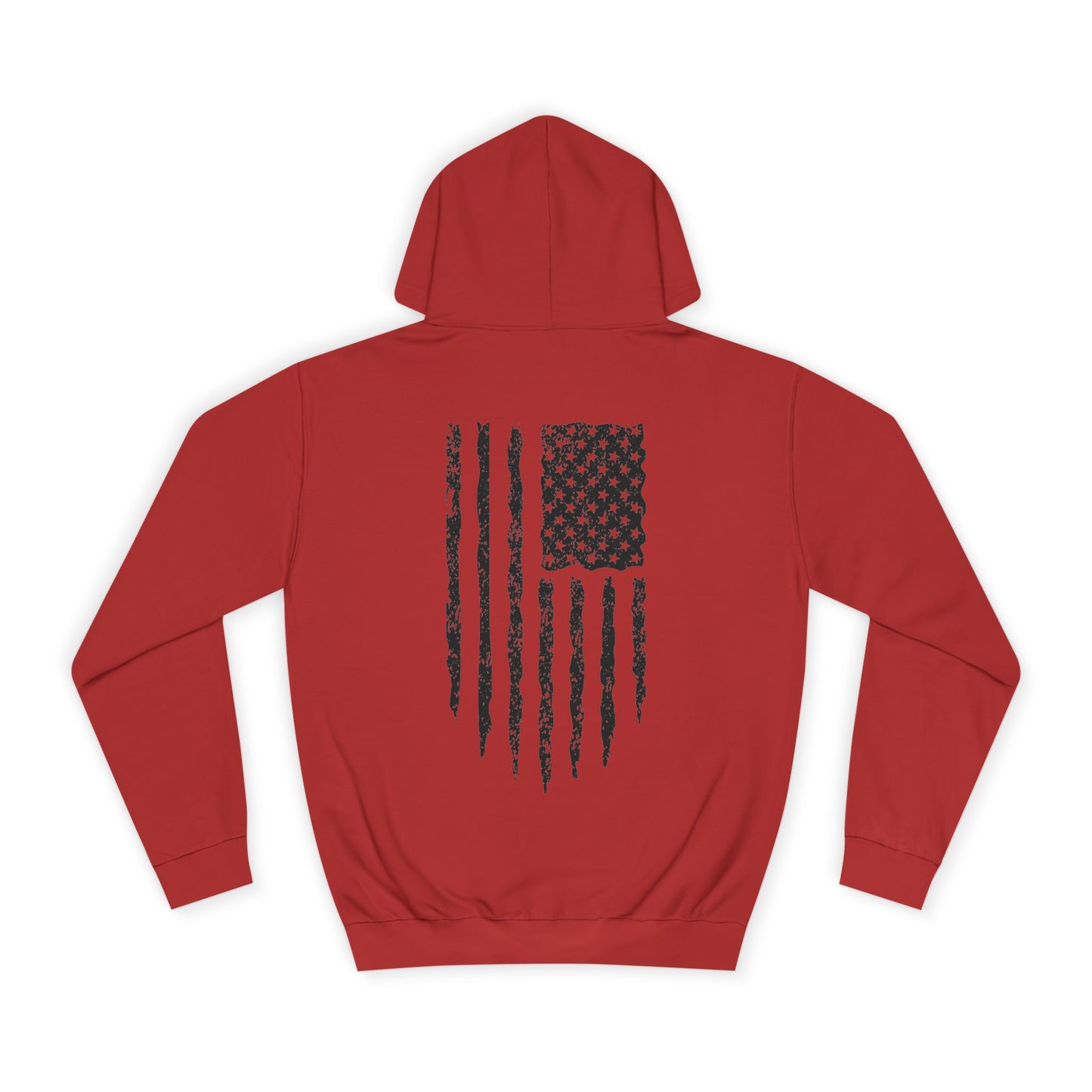 Distressed American Flag Pullover Hoodie