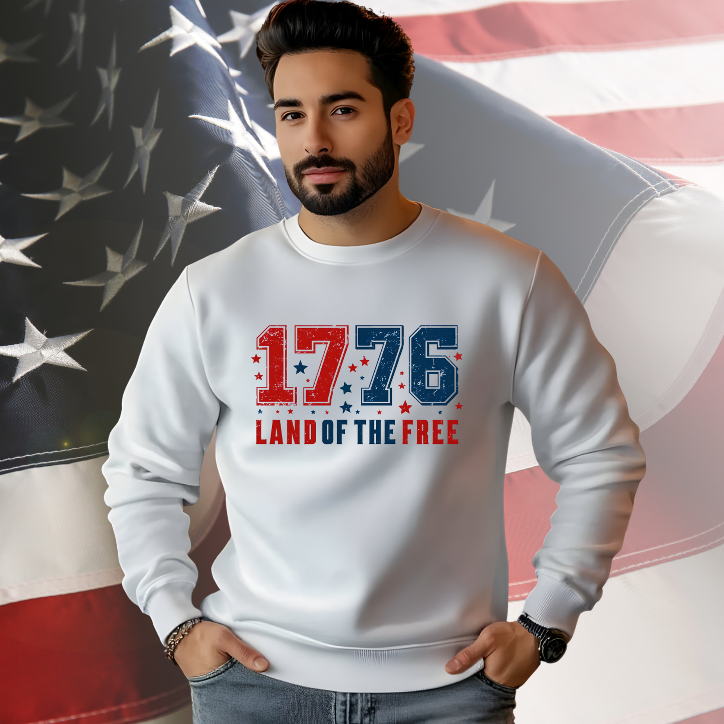 Land of the Free Crewneck Sweatshirt