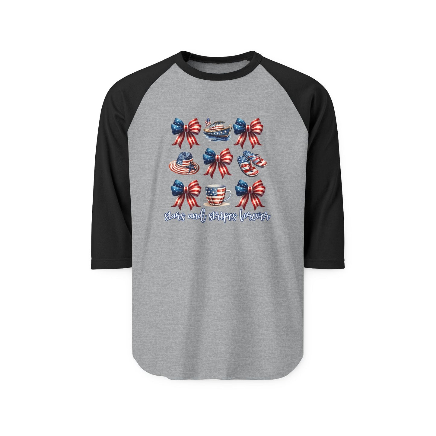 Stars and Stripes Forever Baseball Tee