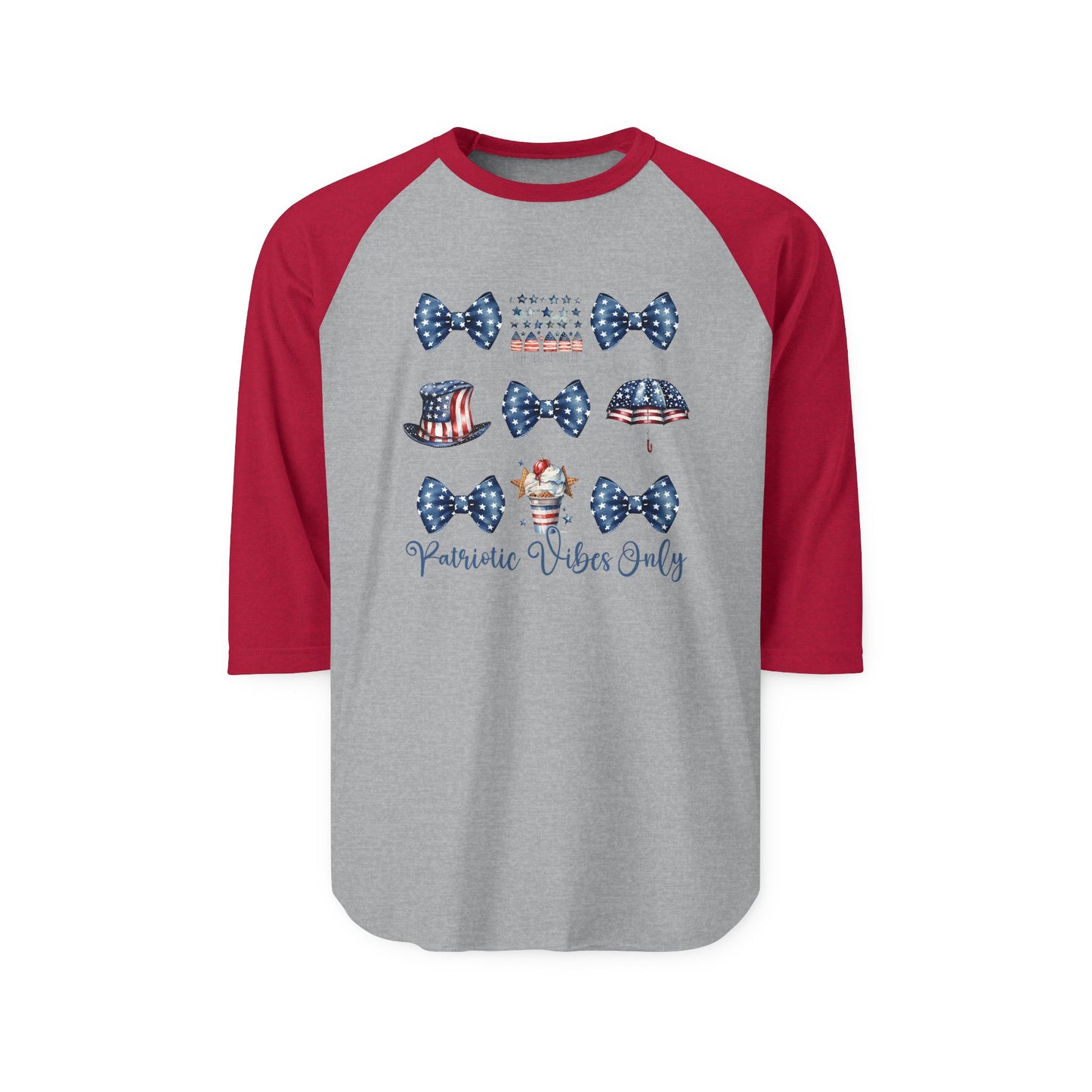 Patriotic Vibes Only Baseball Tee