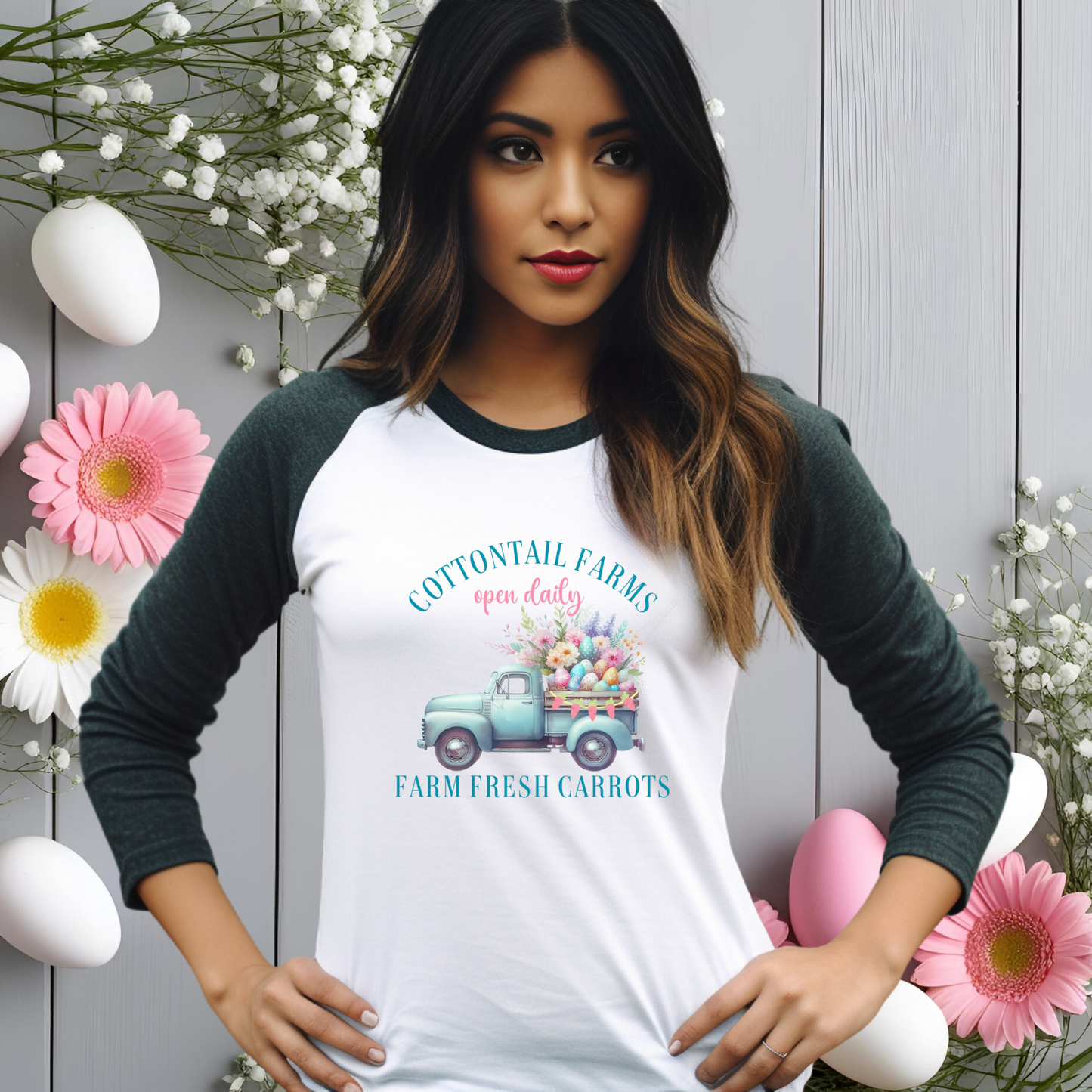 Cottontail Farms Baseball Tee