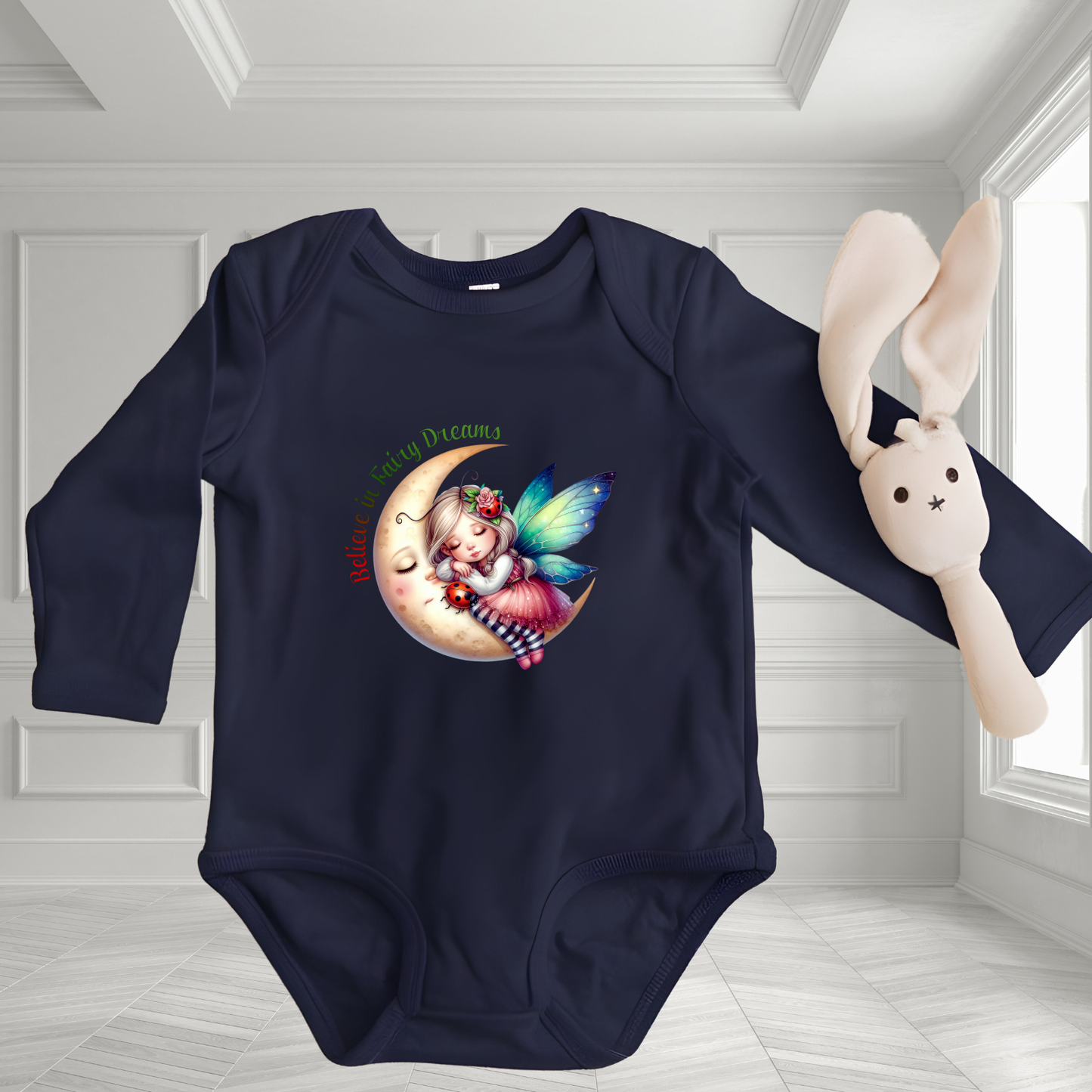 Believe In Fairy Dreams Infant Long Sleeve Onesie