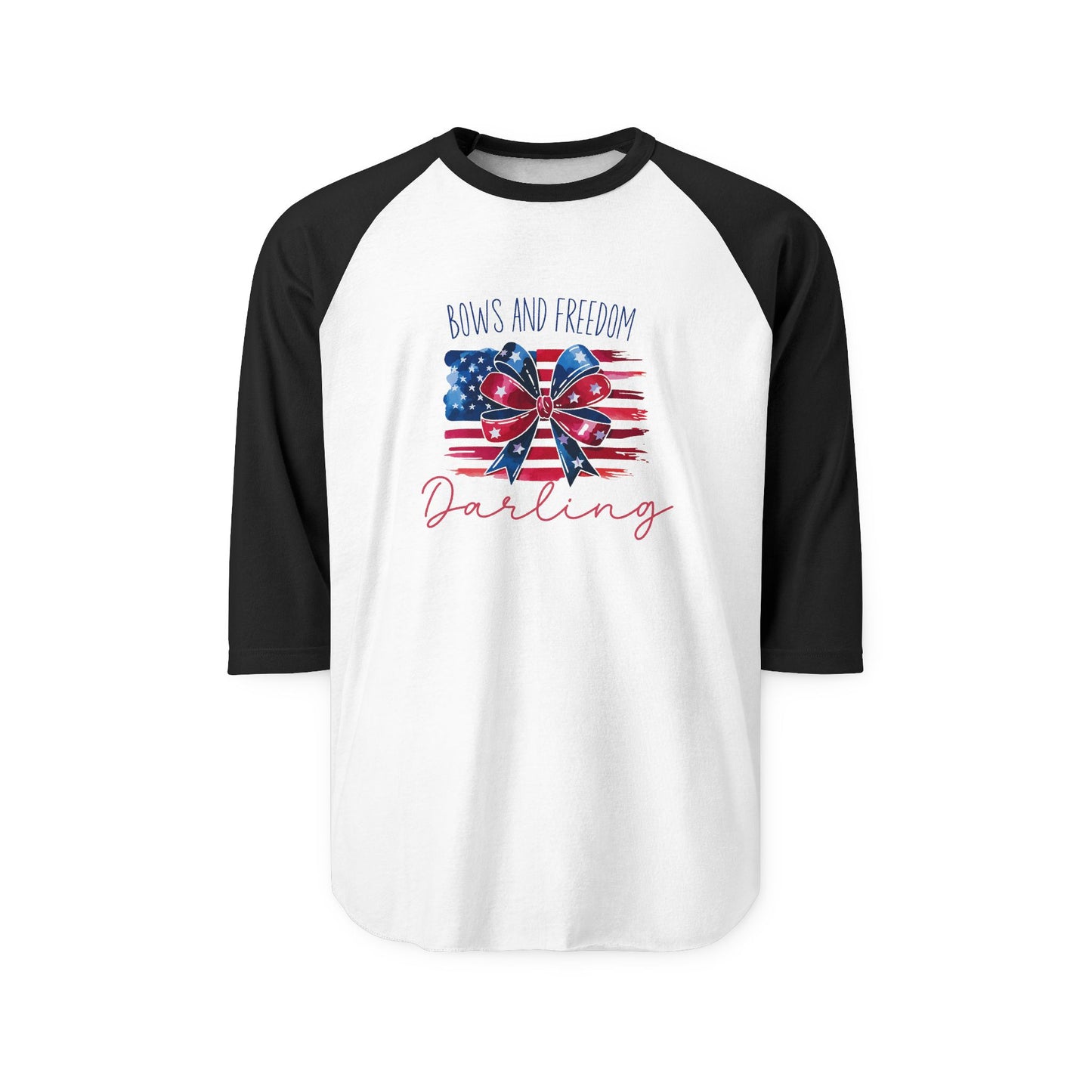Bows And Freedom Darling Baseball Tee