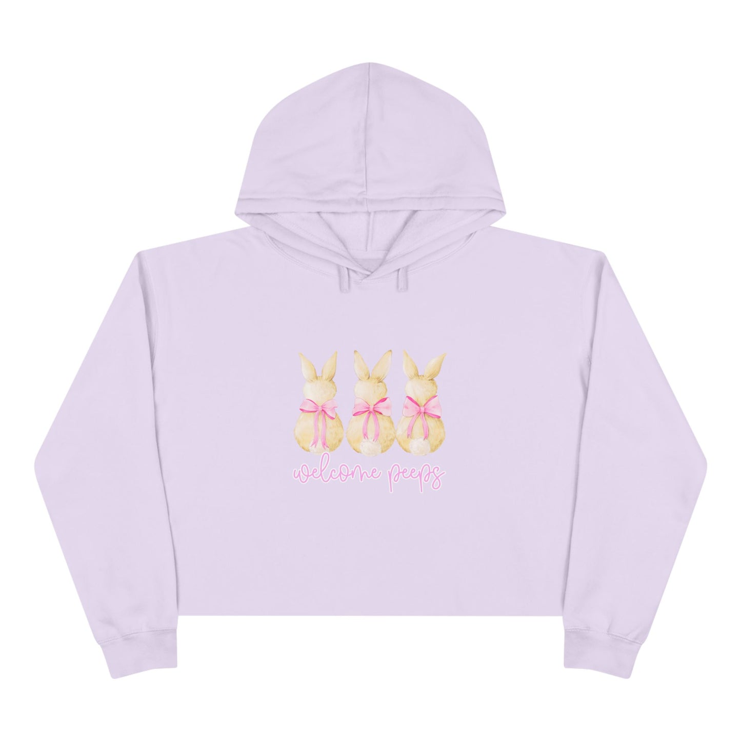 Welcome Peeps Crop Hoodie