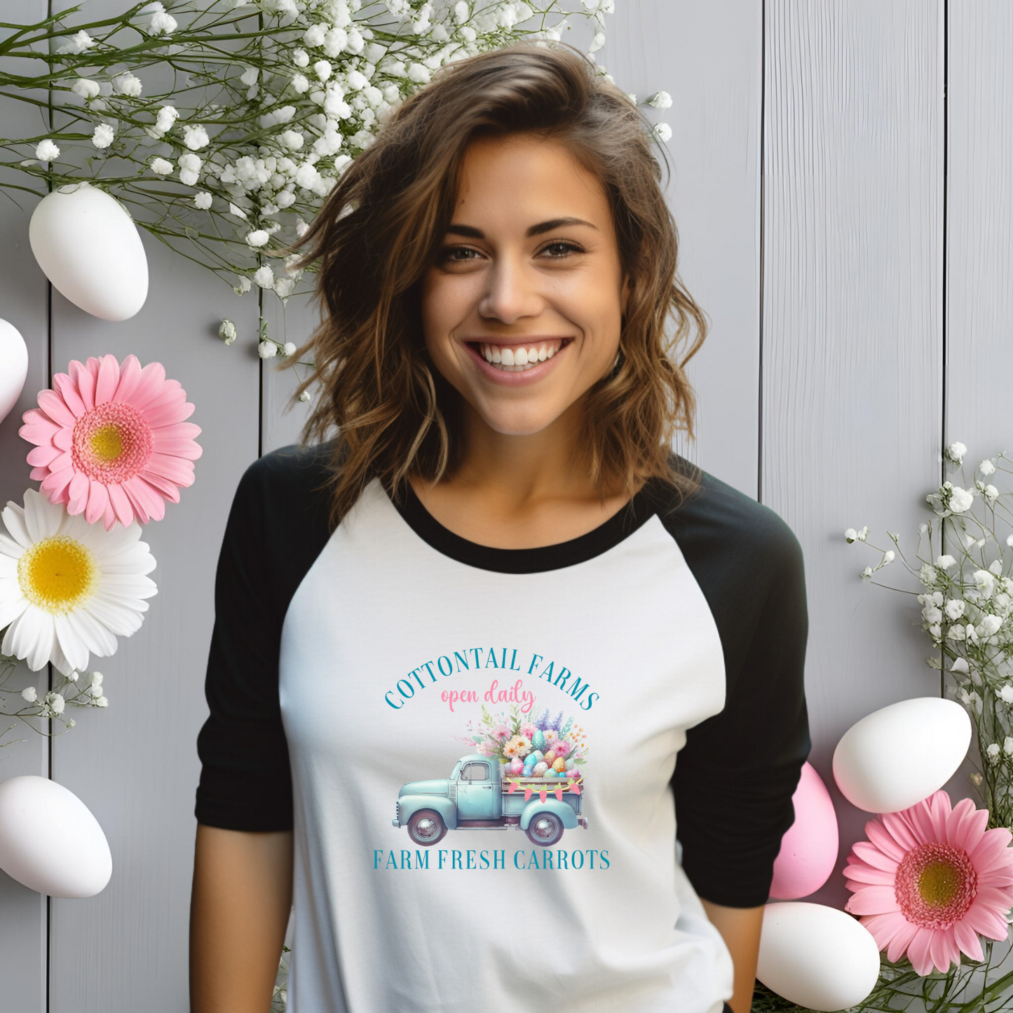 Cottontail Farms Baseball Tee