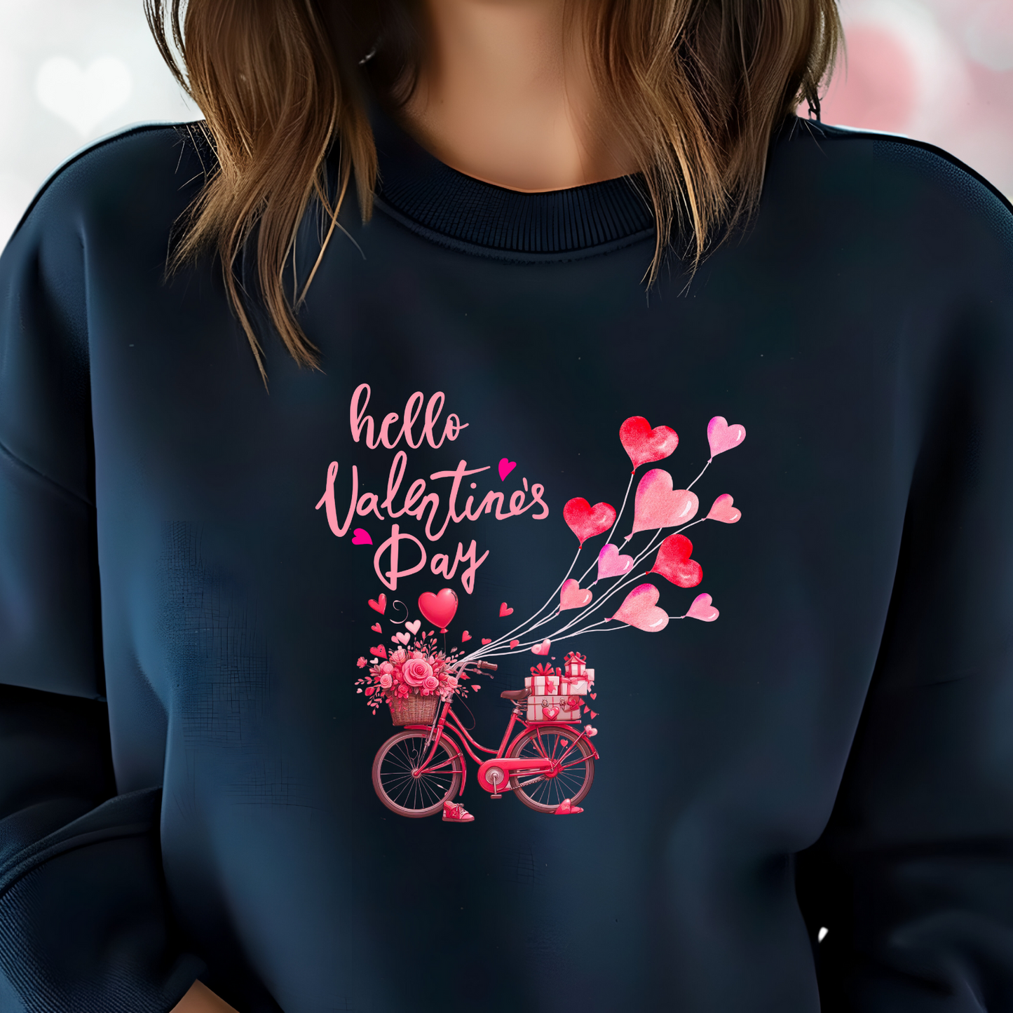 Hello Valentine’s Day Crewneck Sweatshirt