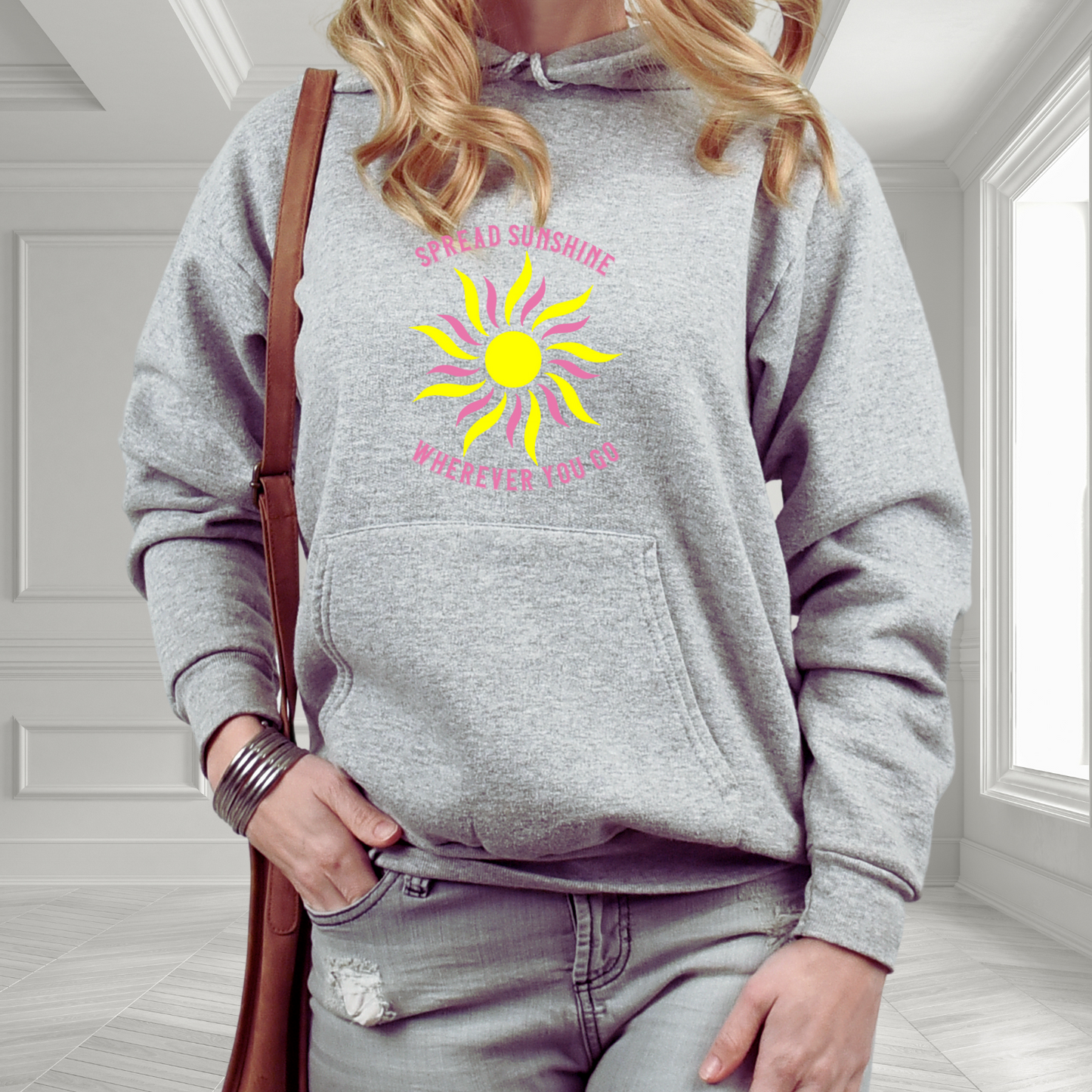 Spread Sunshine Wherever You Go Pullover Hoodie