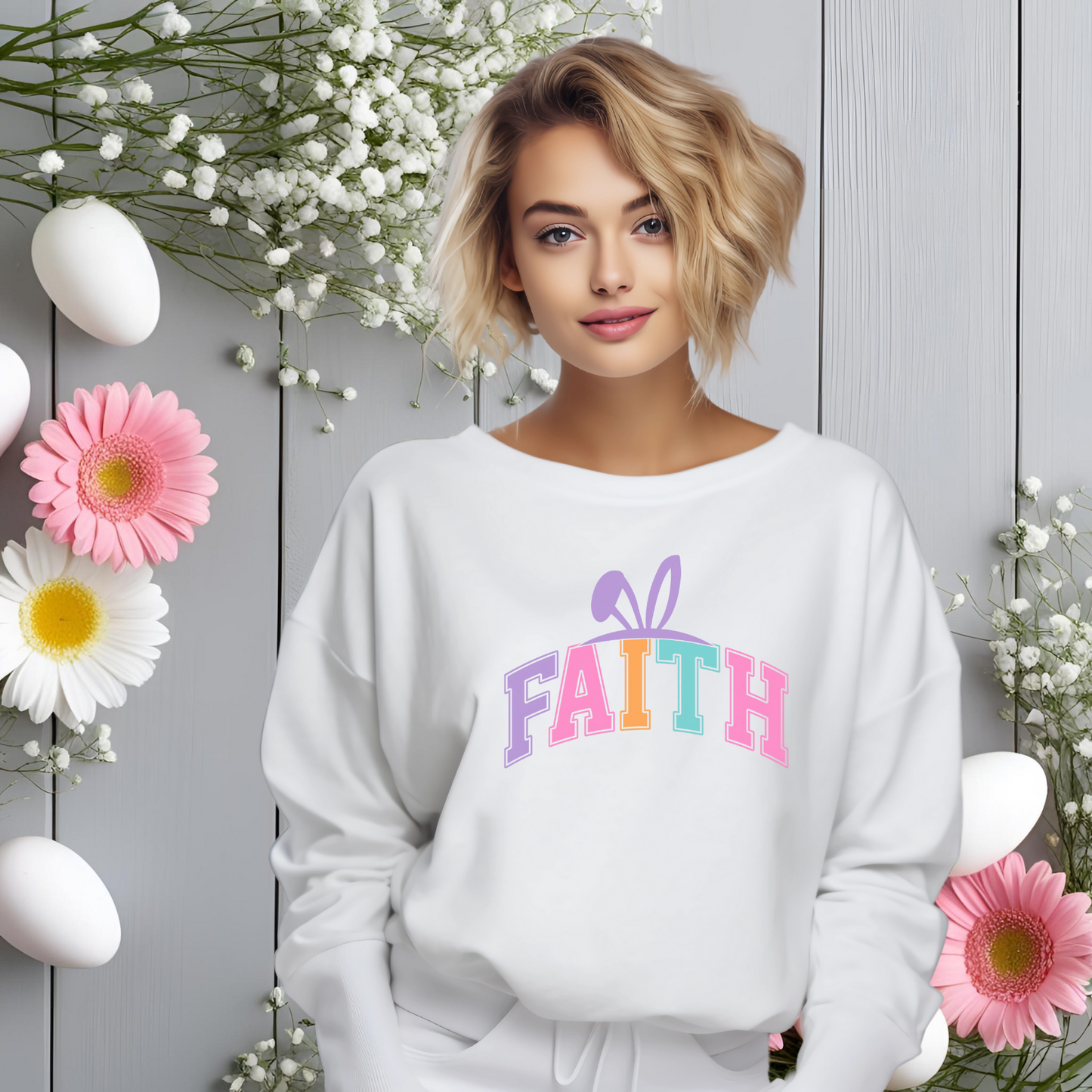 Easter Faith Crewneck Sweatshirt