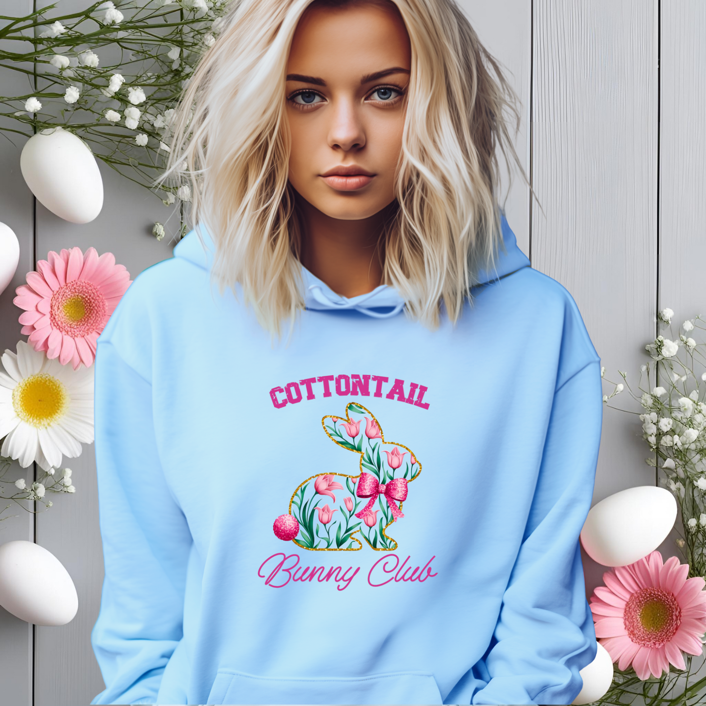 Cottontail Bunny Club Pullover Hoodie