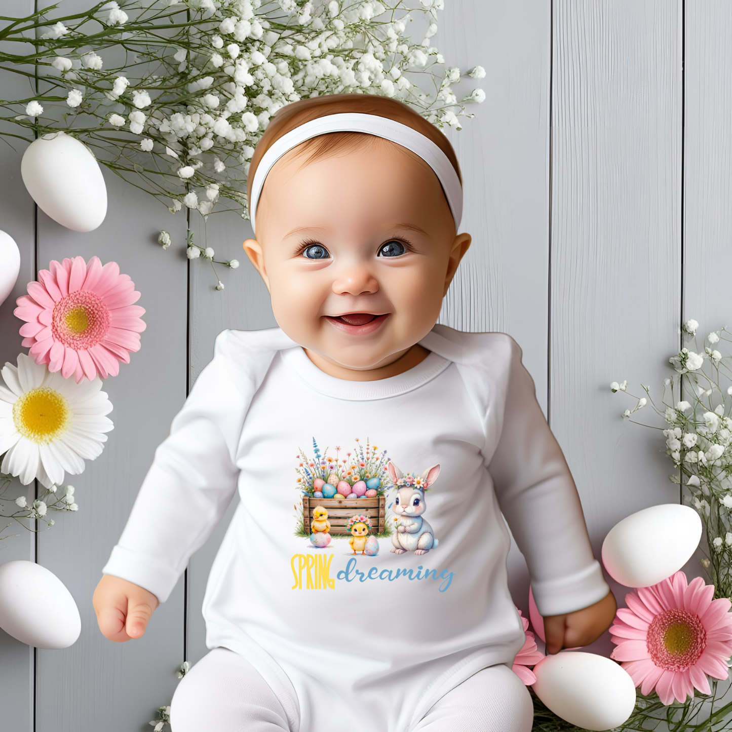 Spring Dreaming Infant Long Sleeve Onesie