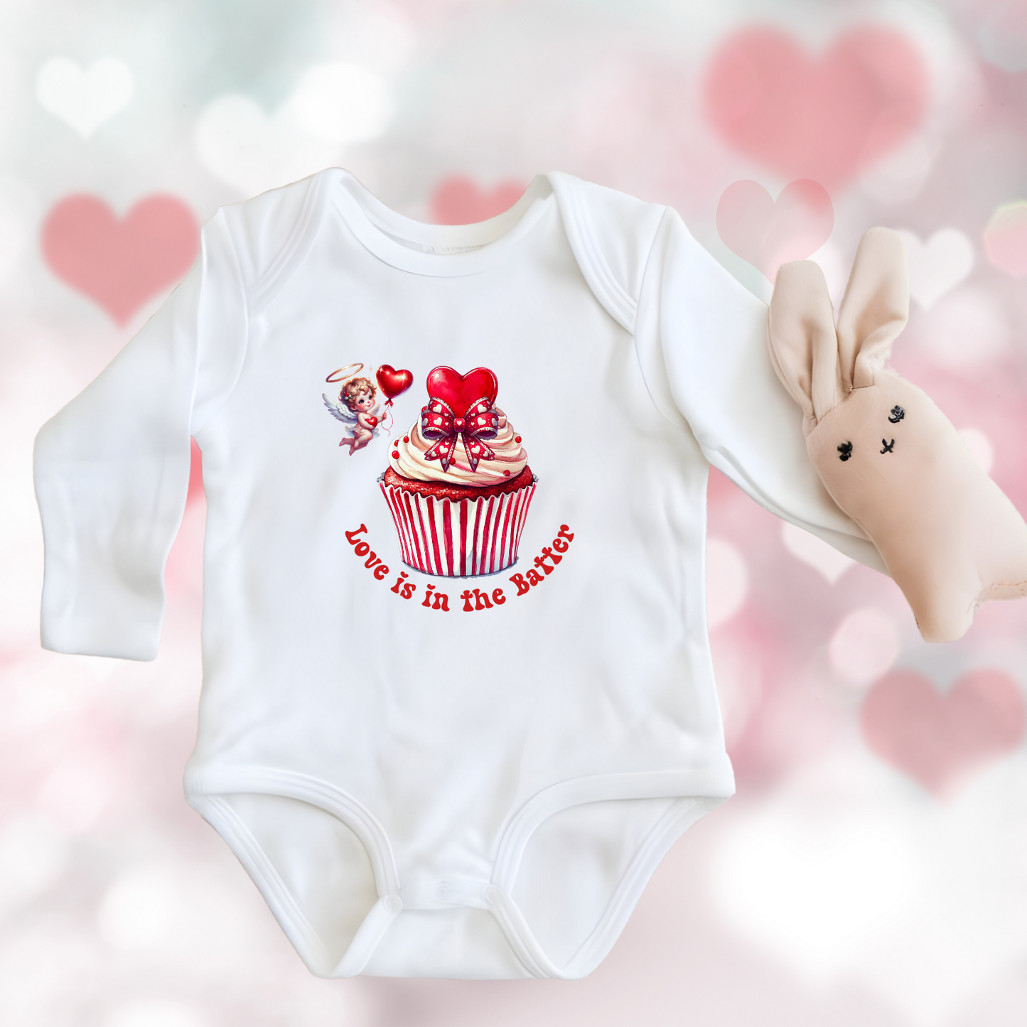 Love Is In The Batter Infant Long Sleeve Onesie