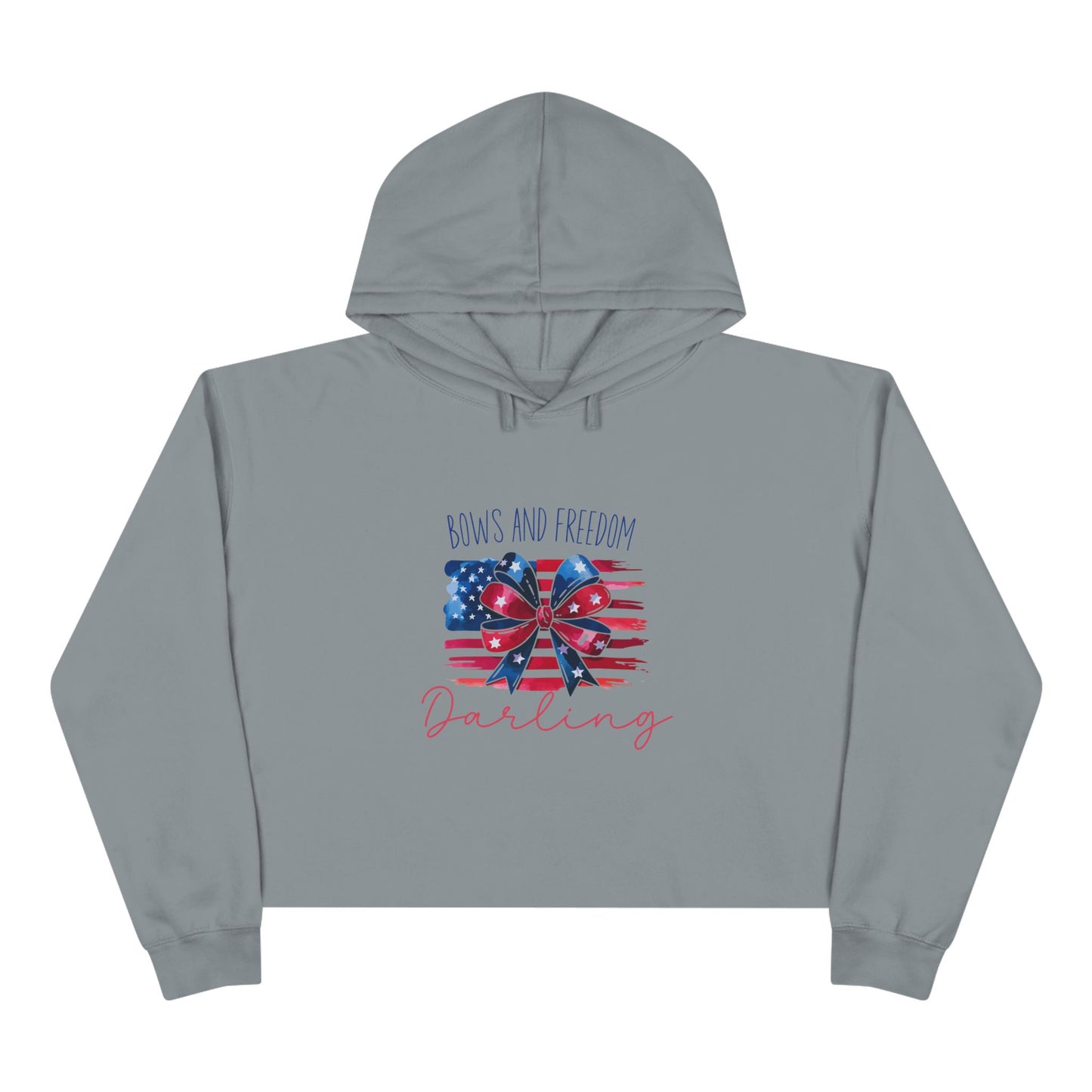Bows And Freedom Darling Crop Hoodie