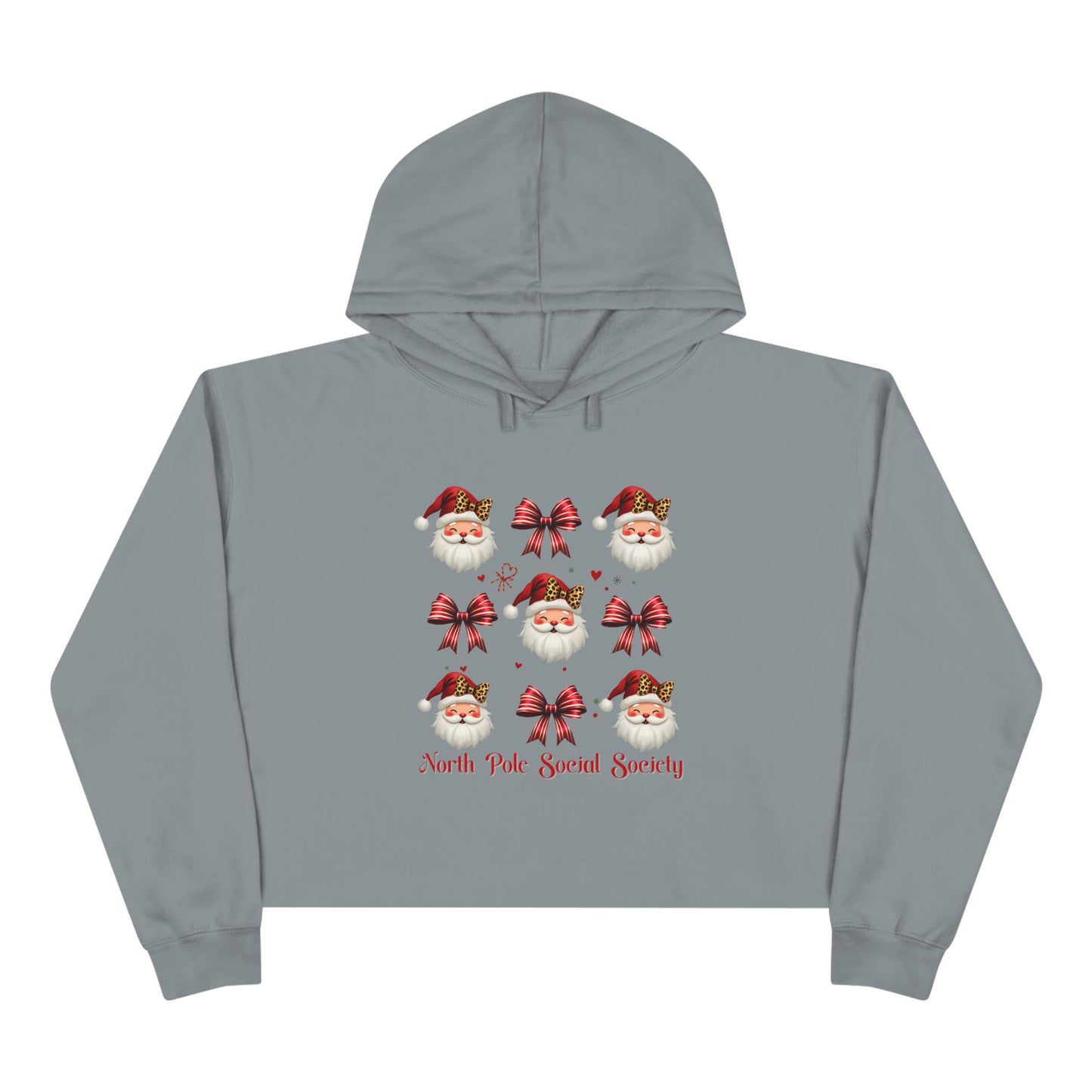 North Pole Social Society Crop Hoodie