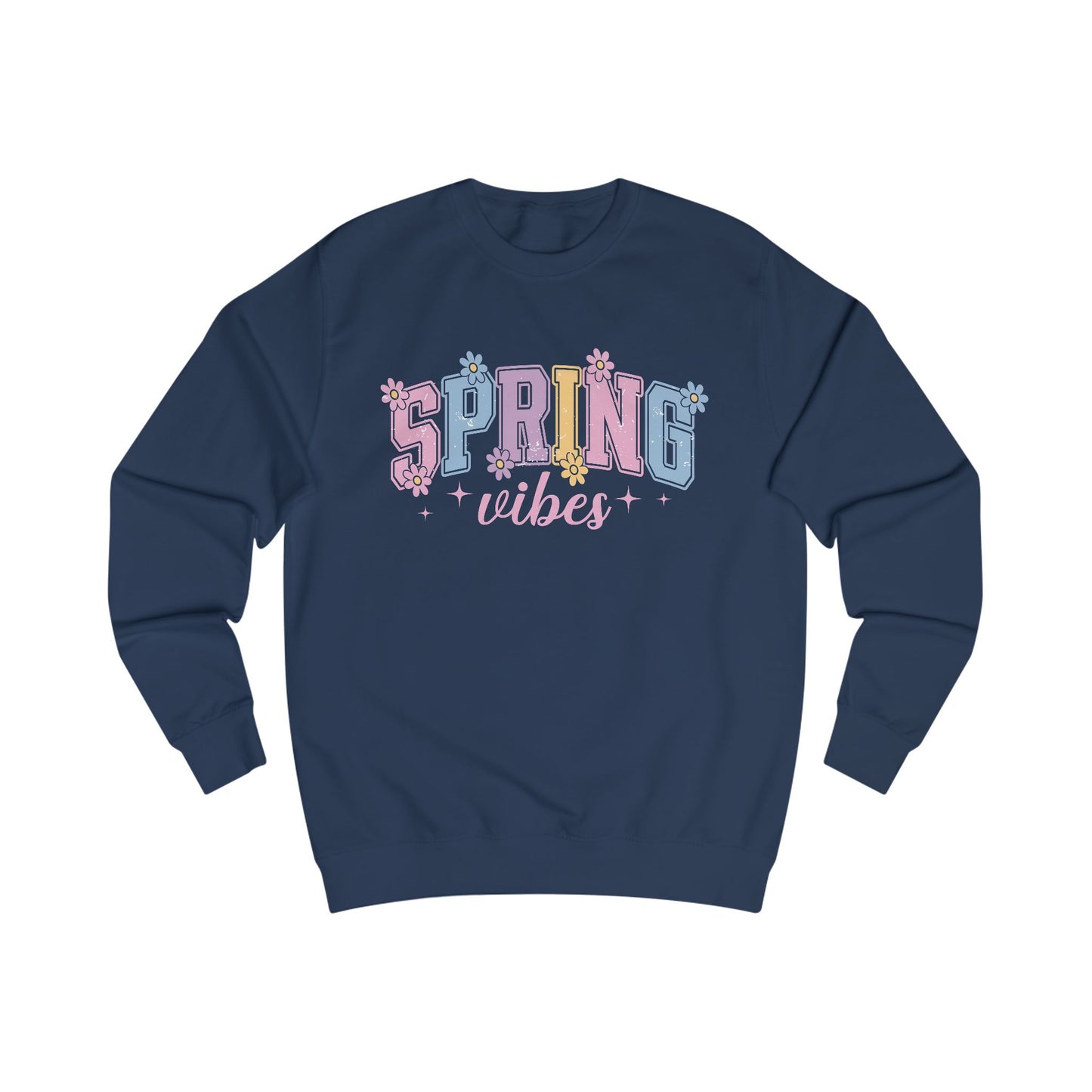Varsity Spring Vibes Crewneck Sweatshirt