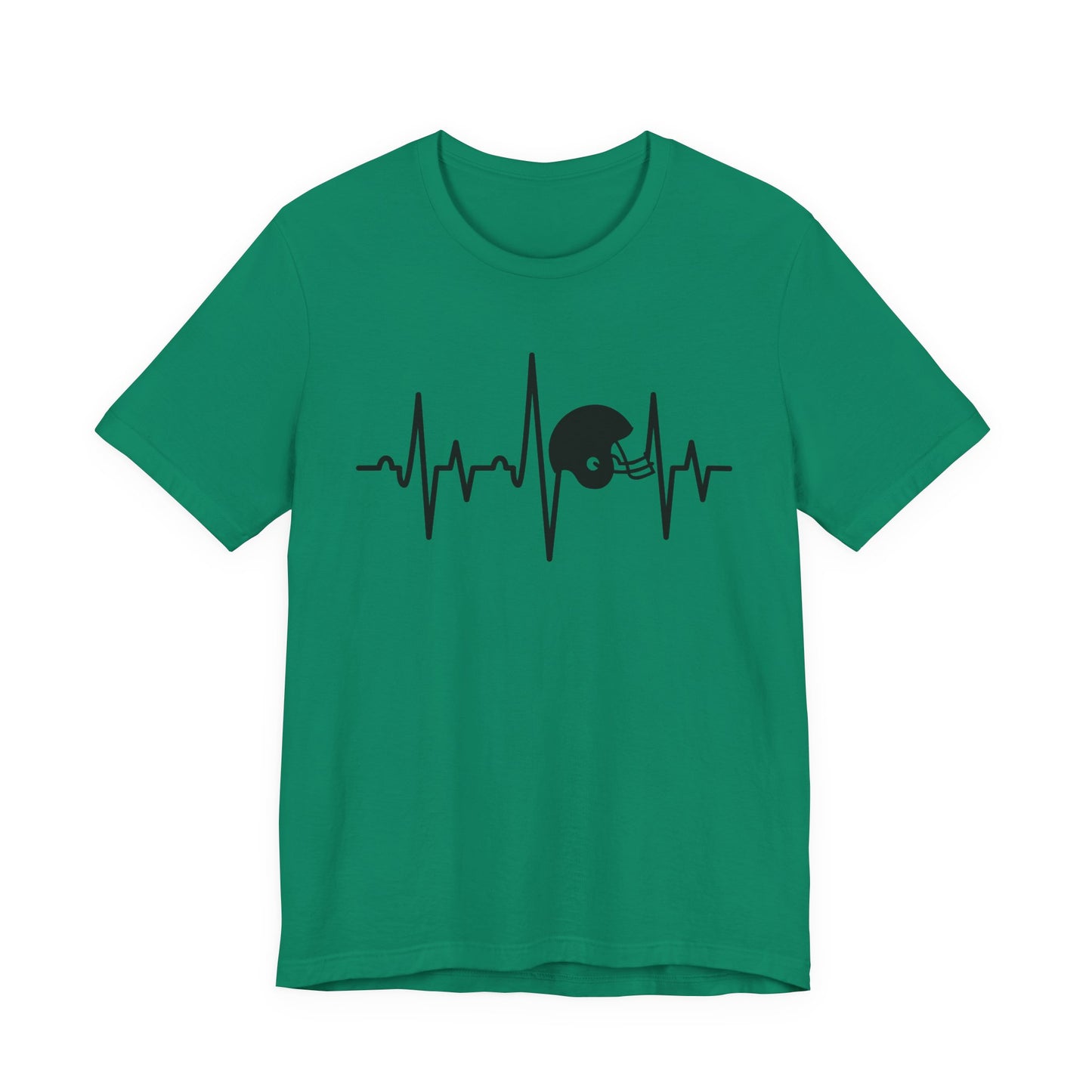 Football Helmet Heartbeat T-Shirt