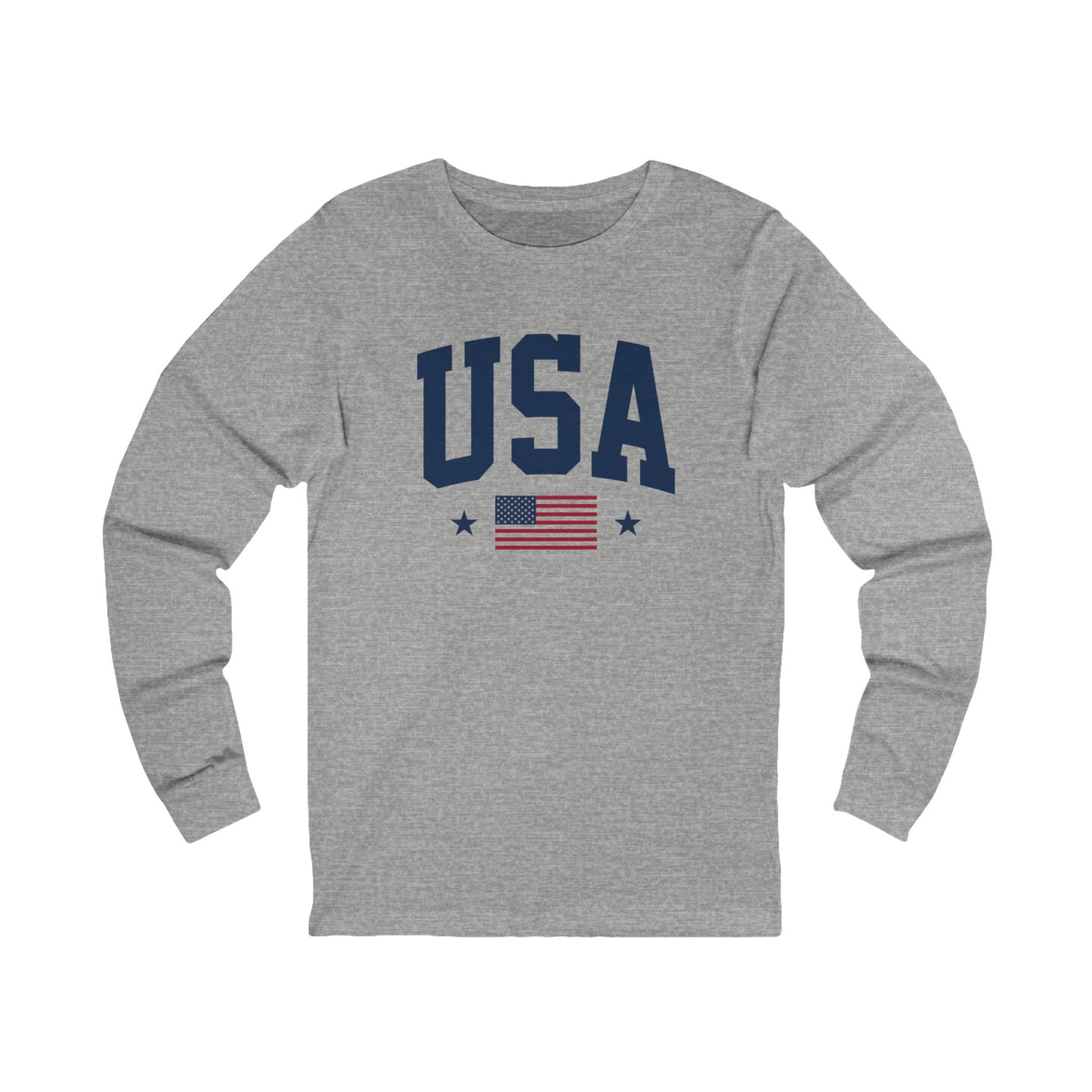 USA Flag Long Sleeve Tee