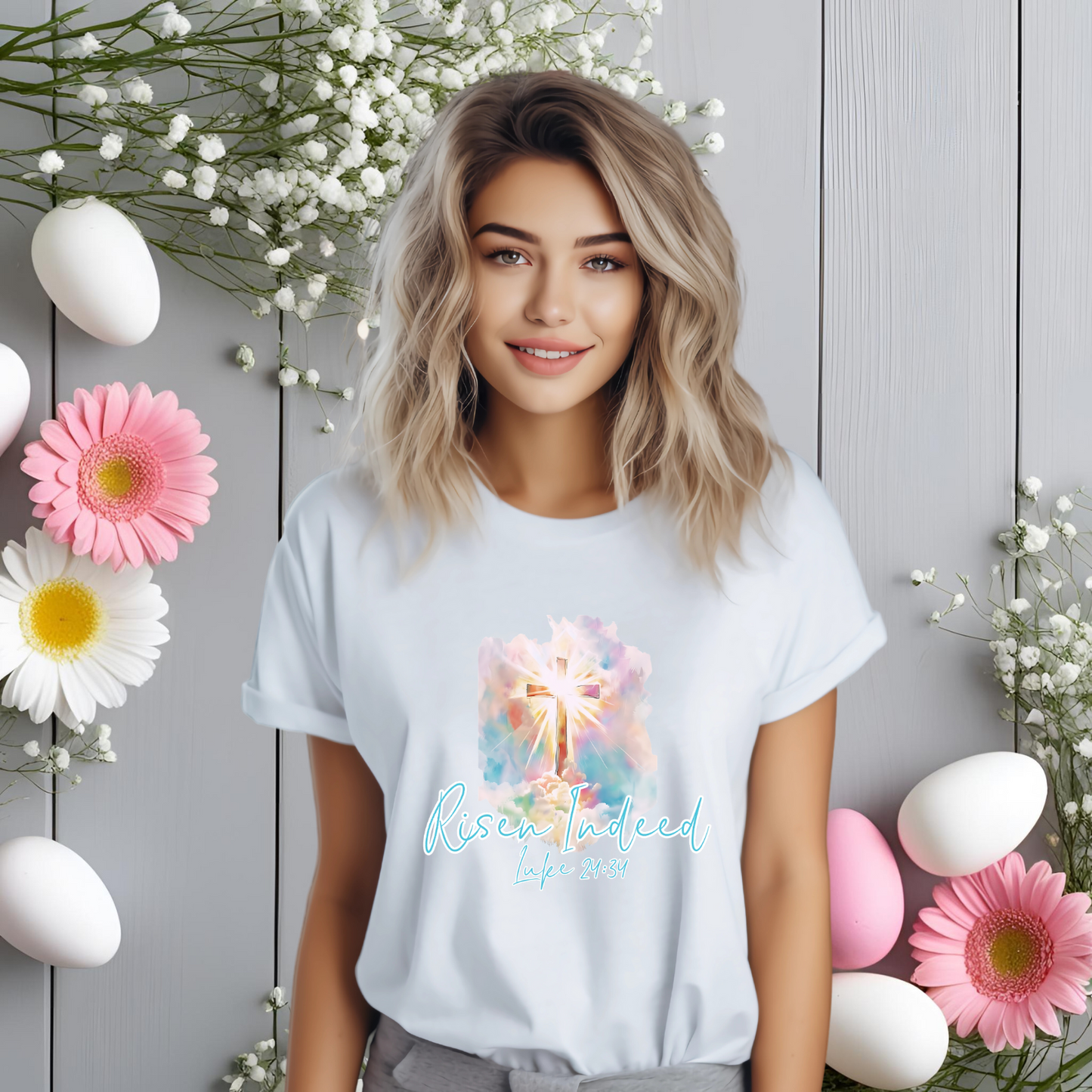 Risen Indeed Luke 24:34 T-Shirt