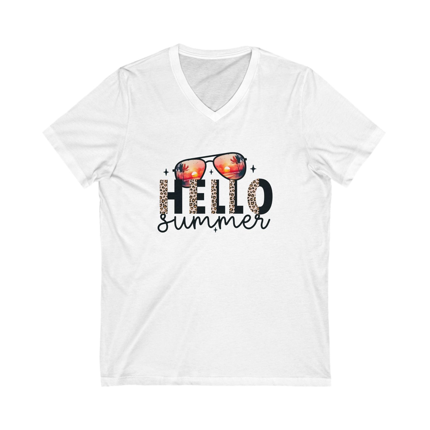 Hello Summer V-Neck Tee